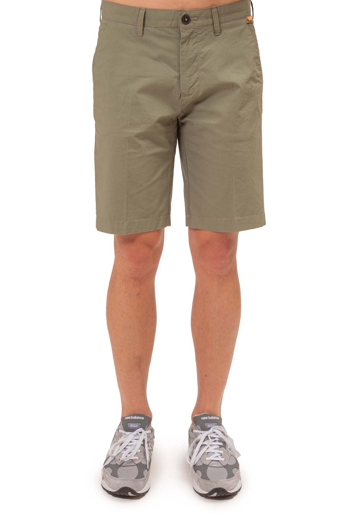 TIMBERLAND - Men's regular chino bermuda shorts with logo patch  - Size 42-52