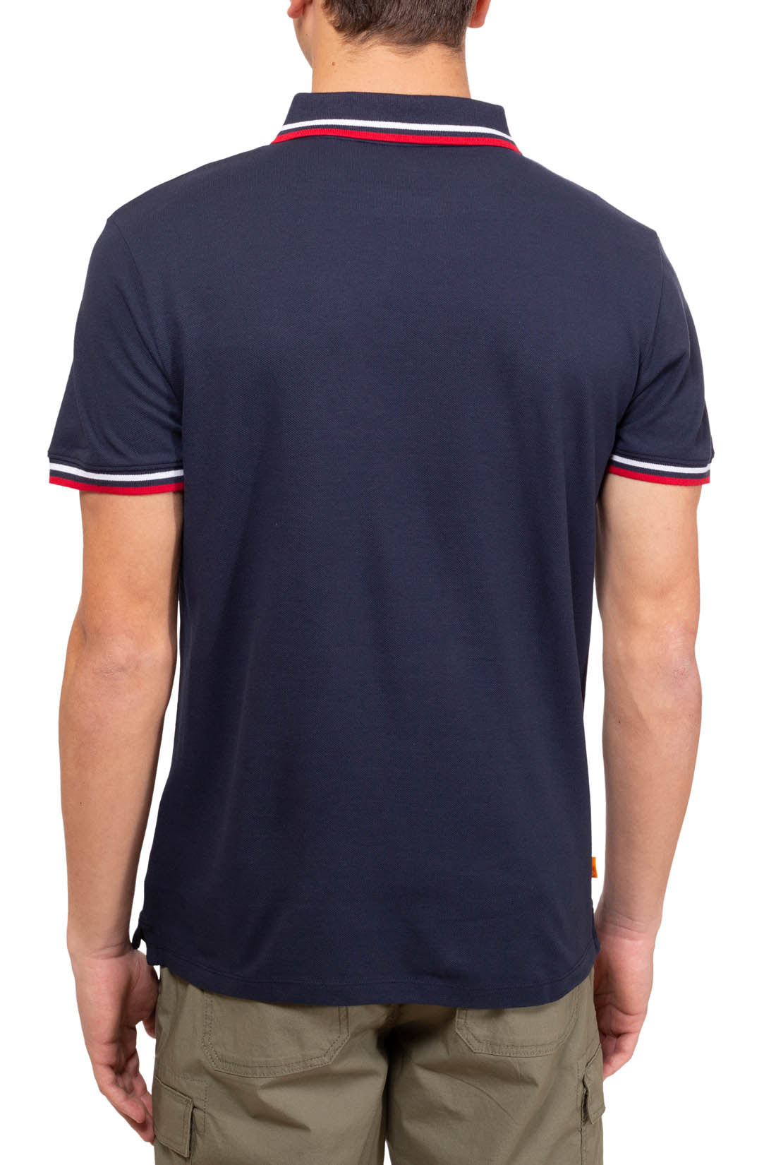 TIMBERLAND - Men's slim polo shirt with contrasting piping  - Size XXL-21