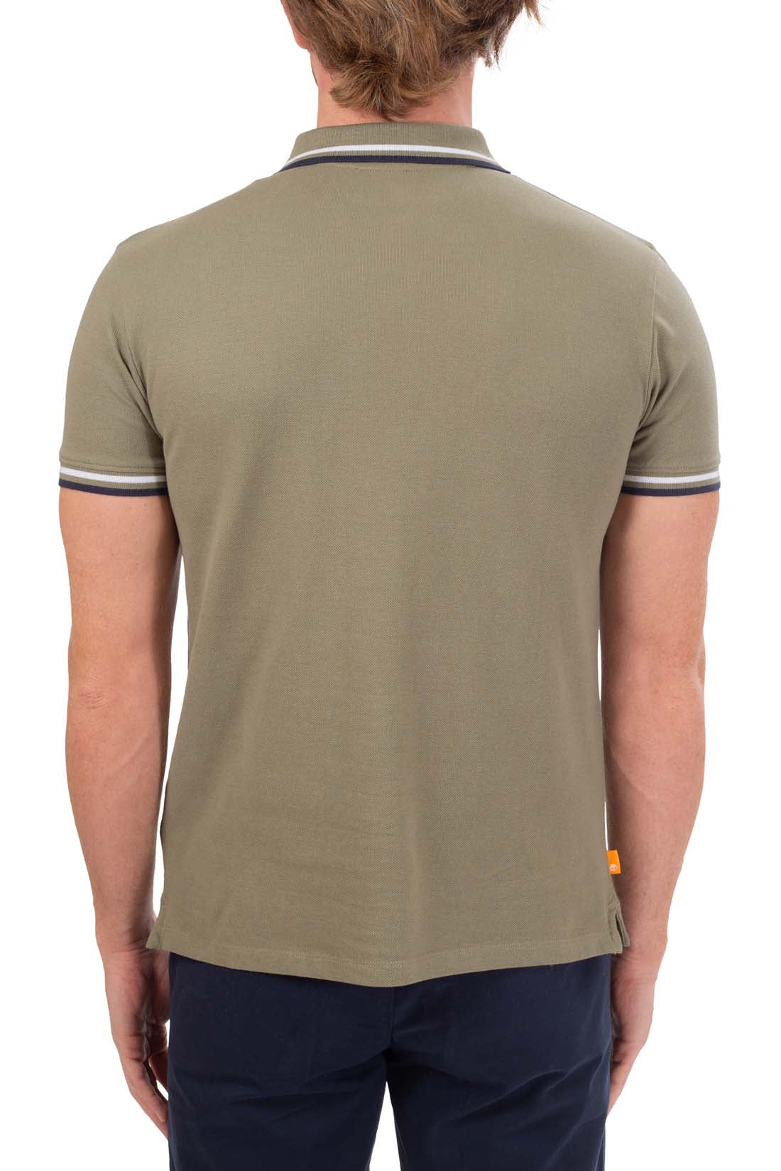 TIMBERLAND - Men's slim polo shirt with contrasting piping  - Size XXL-30