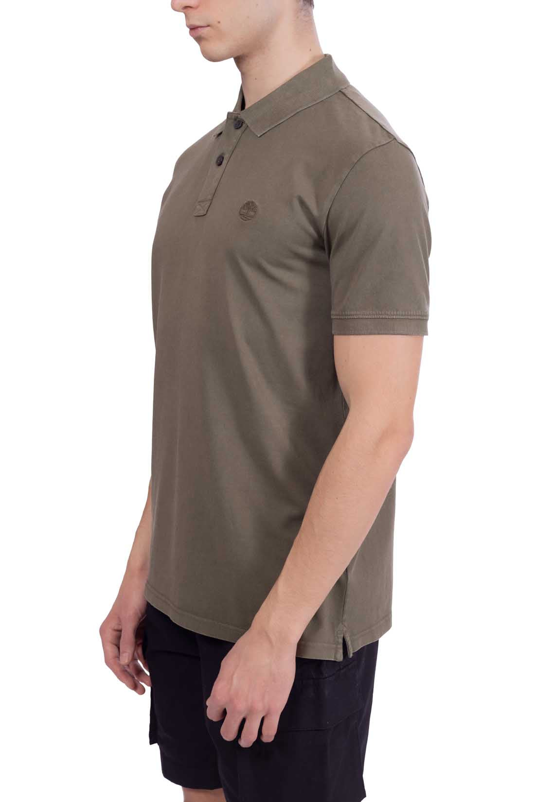TIMBERLAND - Men's regular cotton polo shirt with logo  - Size XXL-44