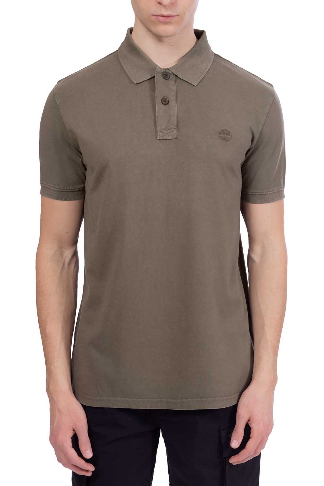 TIMBERLAND - Men's regular cotton polo shirt with logo  - Size XXL-30