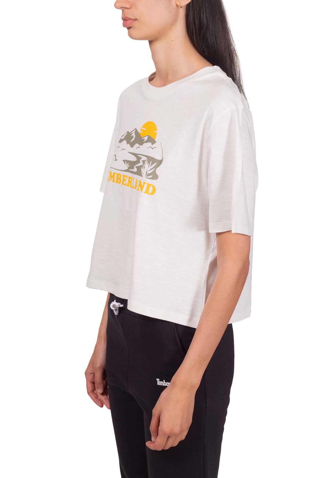 TIMBERLAND - Men's relaxed crop T-shirt in slub cotton  - Size XL-23