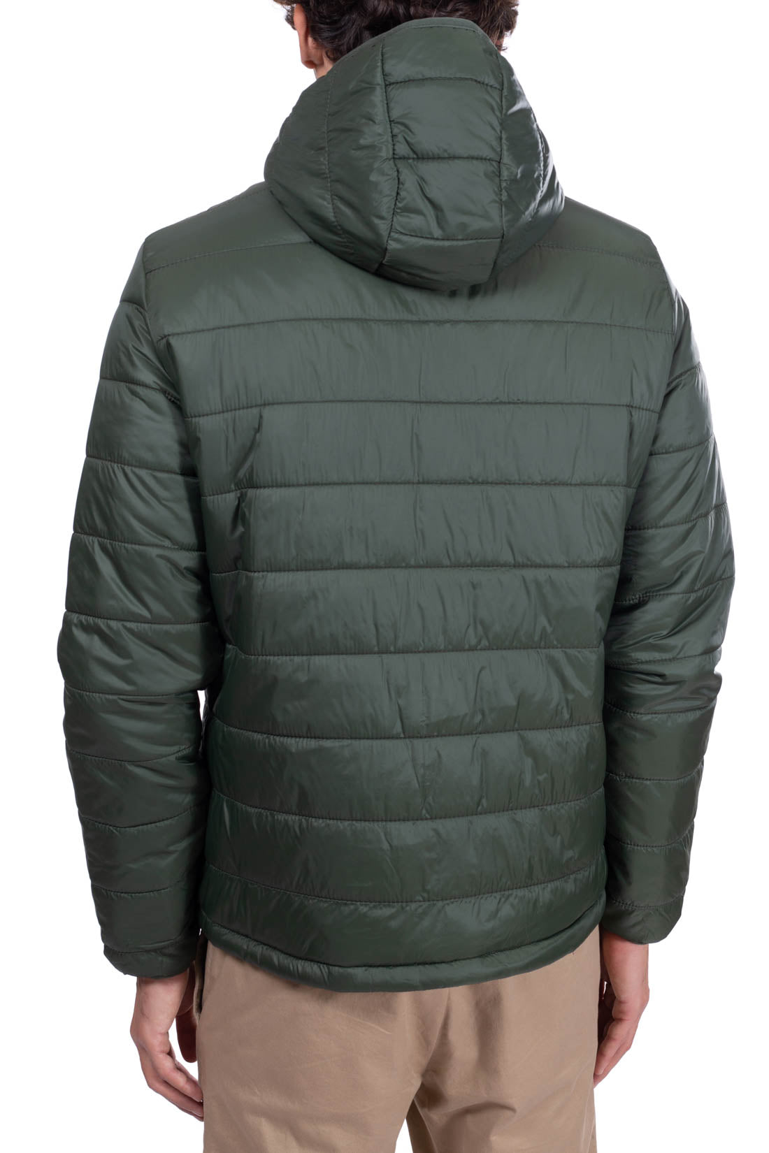 TIMBERLAND - Men's quilted logo down jacket with hood  - Size M-14