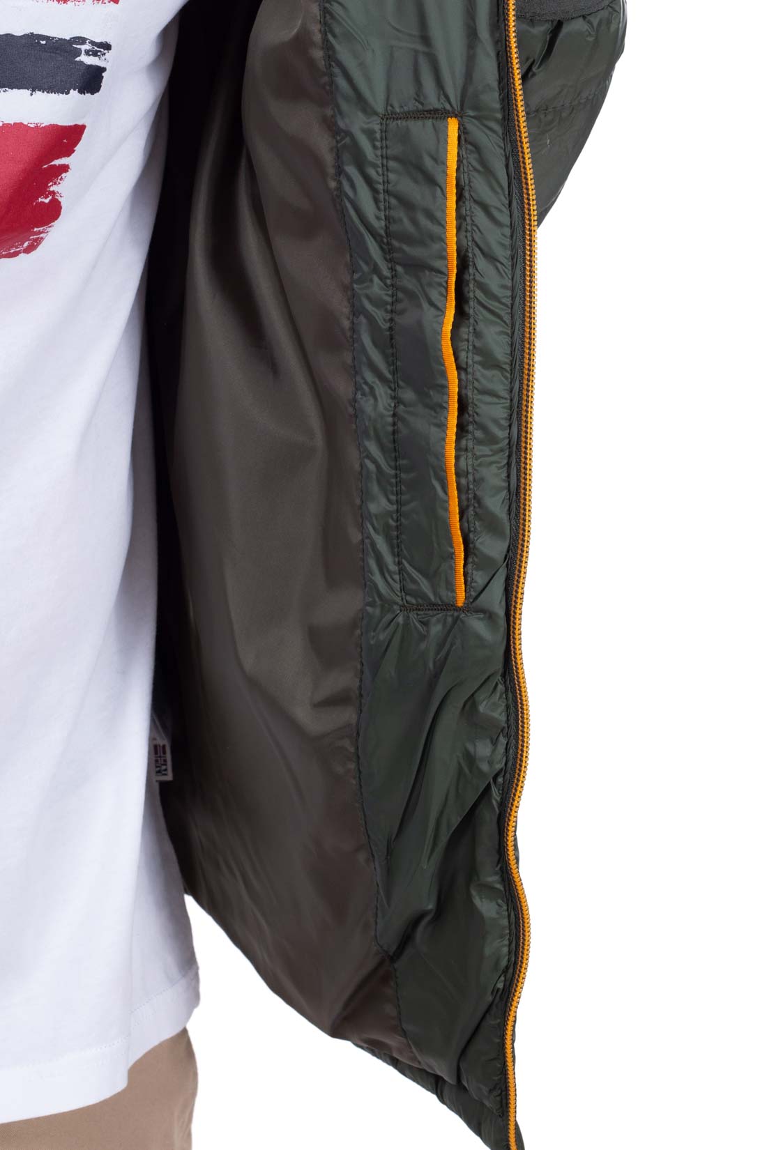 TIMBERLAND - Men's quilted logo down jacket with hood  - Size M-8