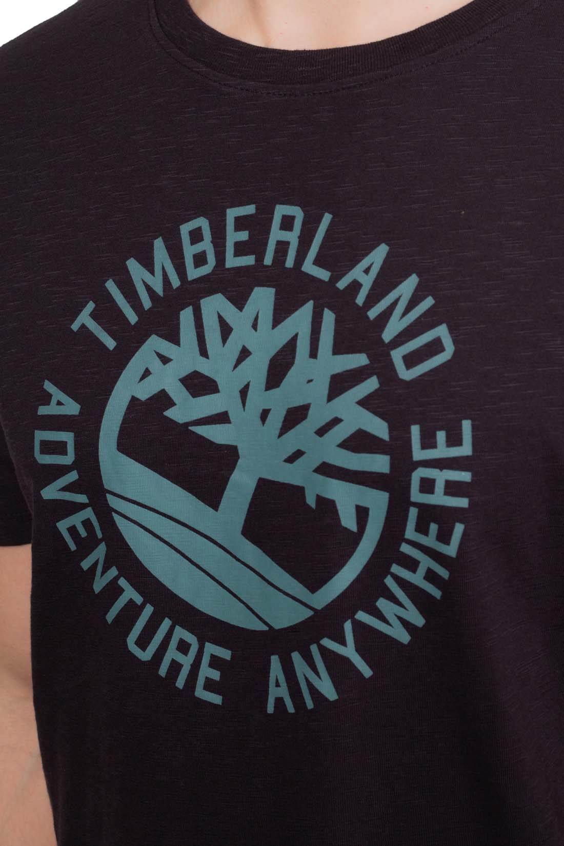 TIMBERLAND - Men's logo T-shirt in slub cotton-8