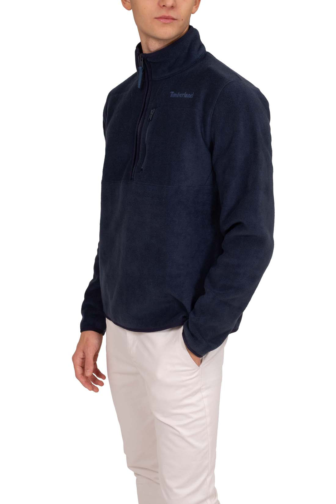 TIMBERLAND - Men's fleece sweatshirt with half zip  - Size XL-3