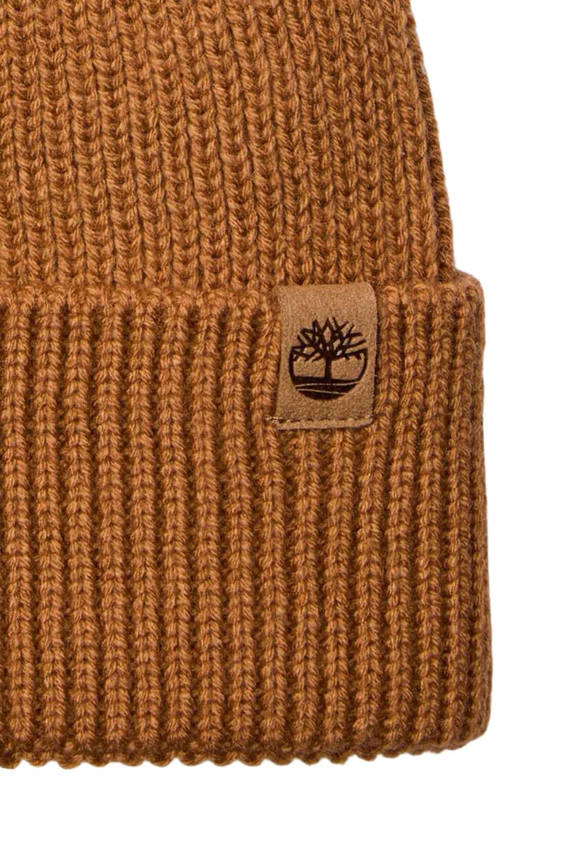 TIMBERLAND - Men's ribbed beanie with logo patch  - Size OS-6