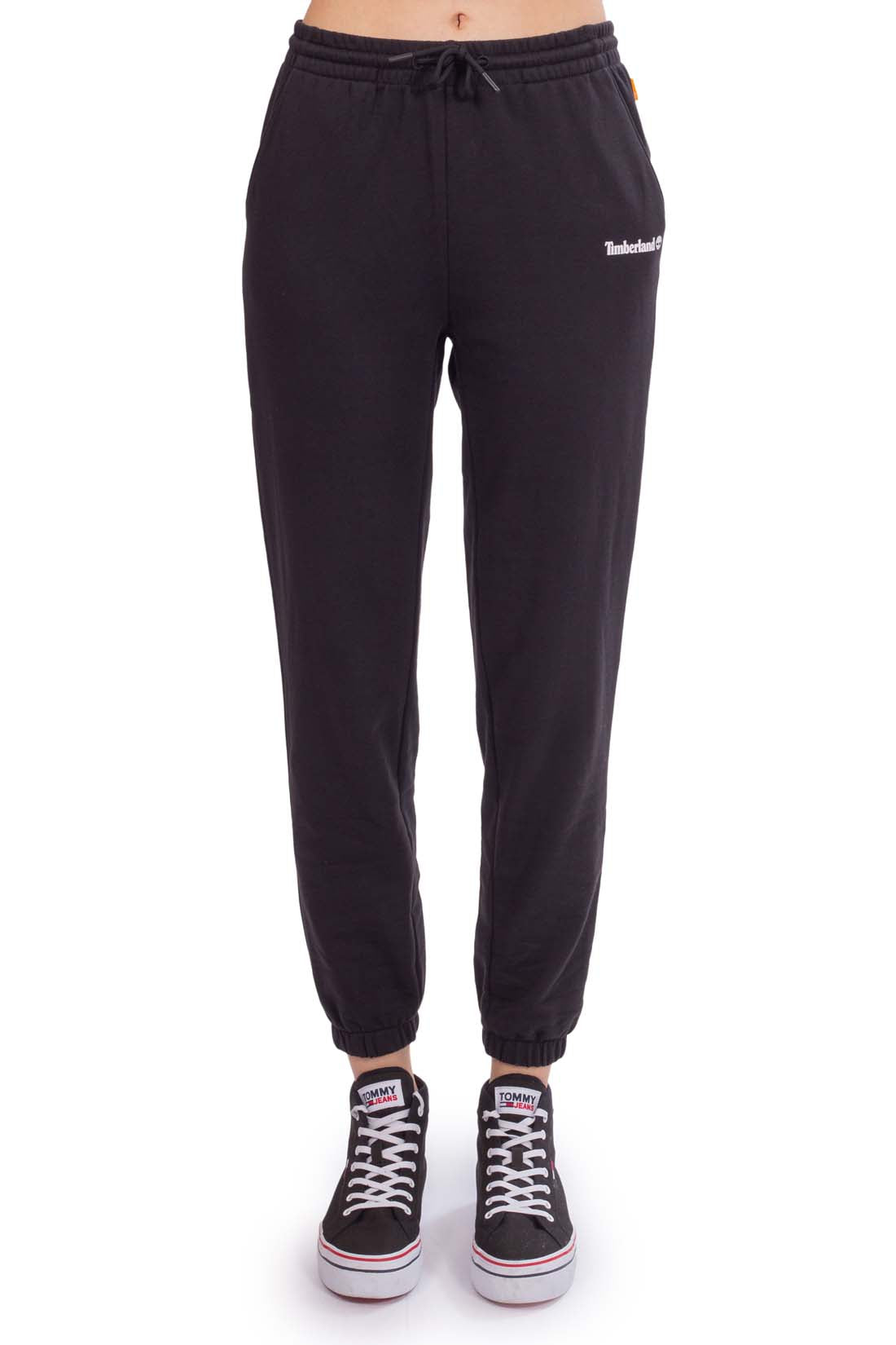 TIMBERLAND - Women's regular logo sporty trousers  - Size L-4