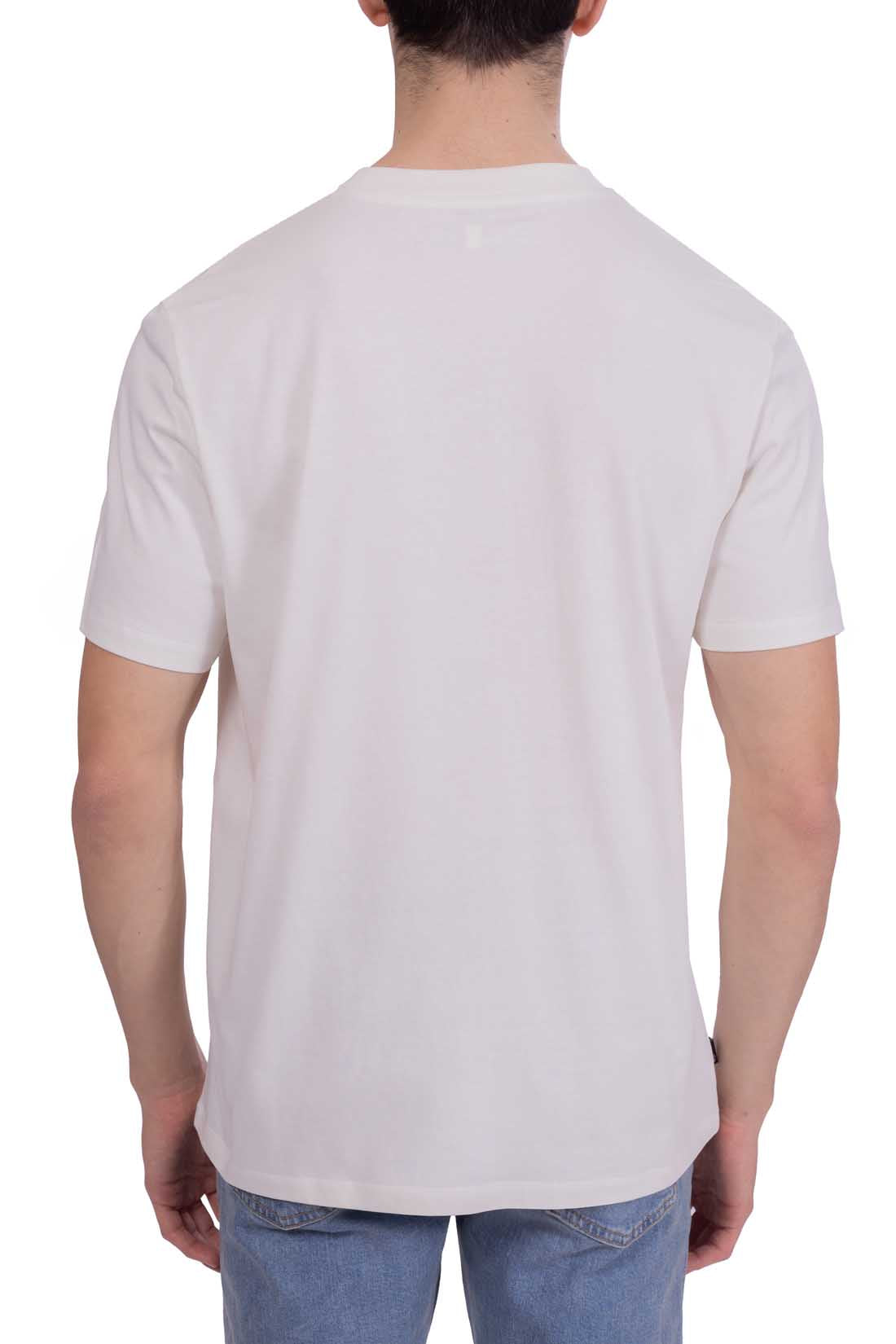 TIMBERLAND - Men's T-shirt with linear logo  - Size 3XL-30