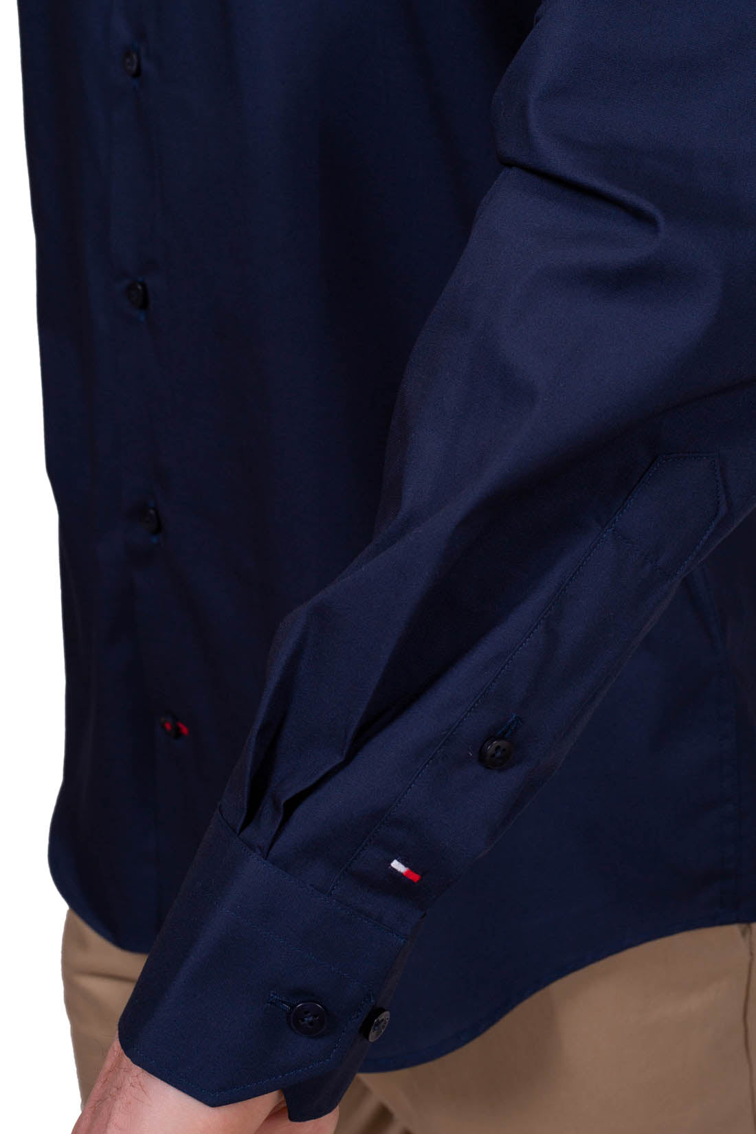 TOMMY HILFIGER - Men's tailored poplin shirt - Size 44-7
