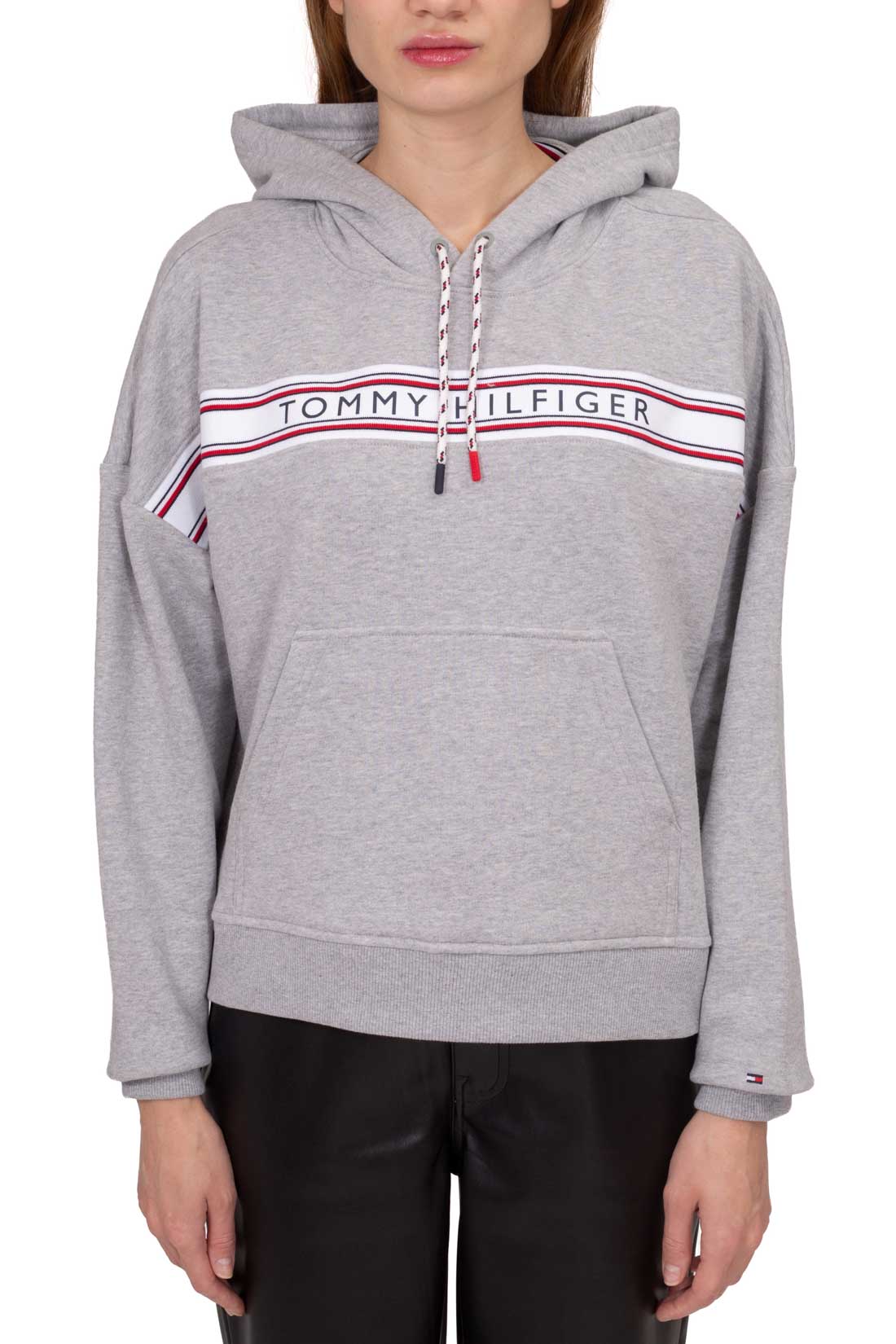 TOMMY HILFIGER - Women's hoodie with logo taping-9