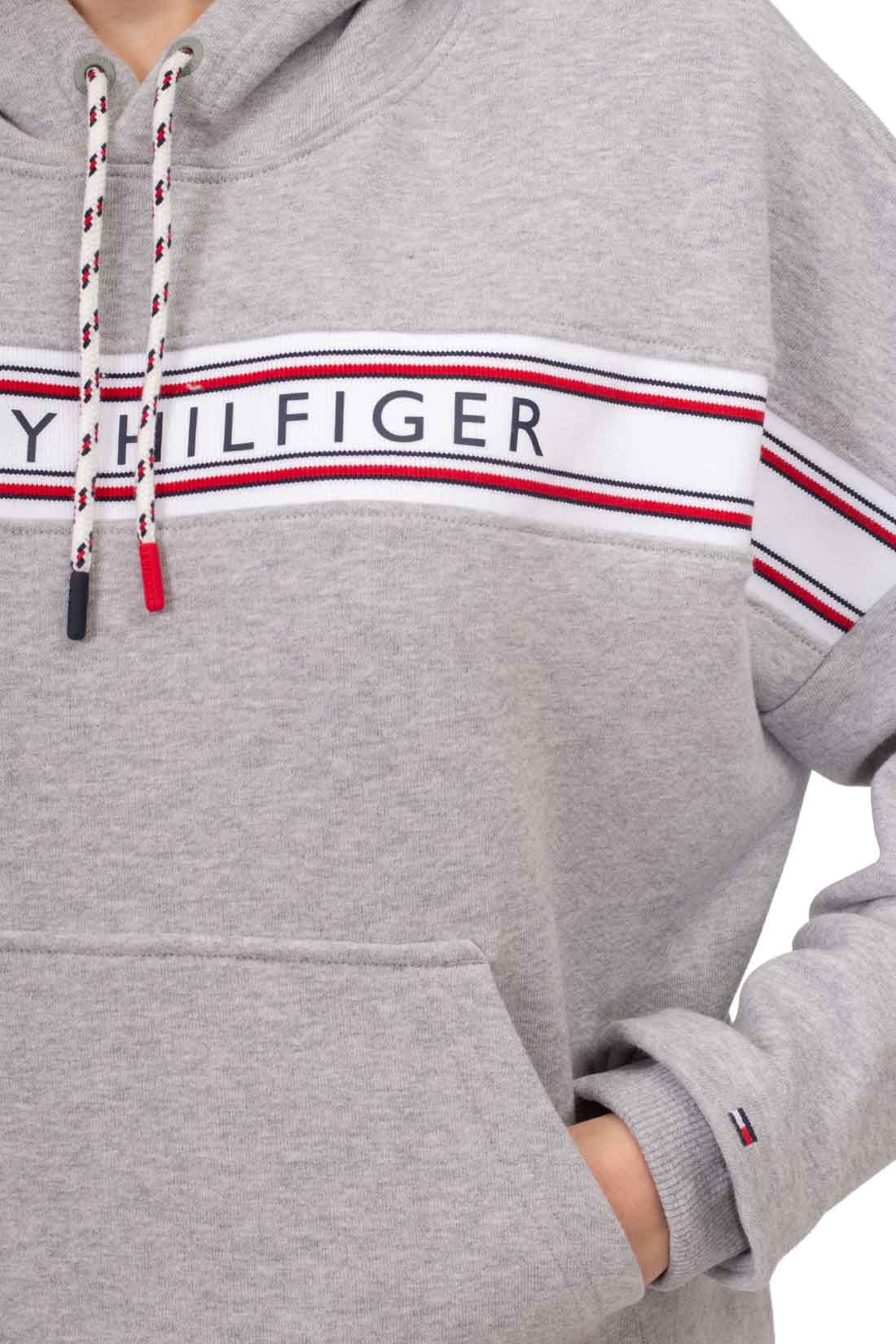 TOMMY HILFIGER - Women's hoodie with logo taping-8