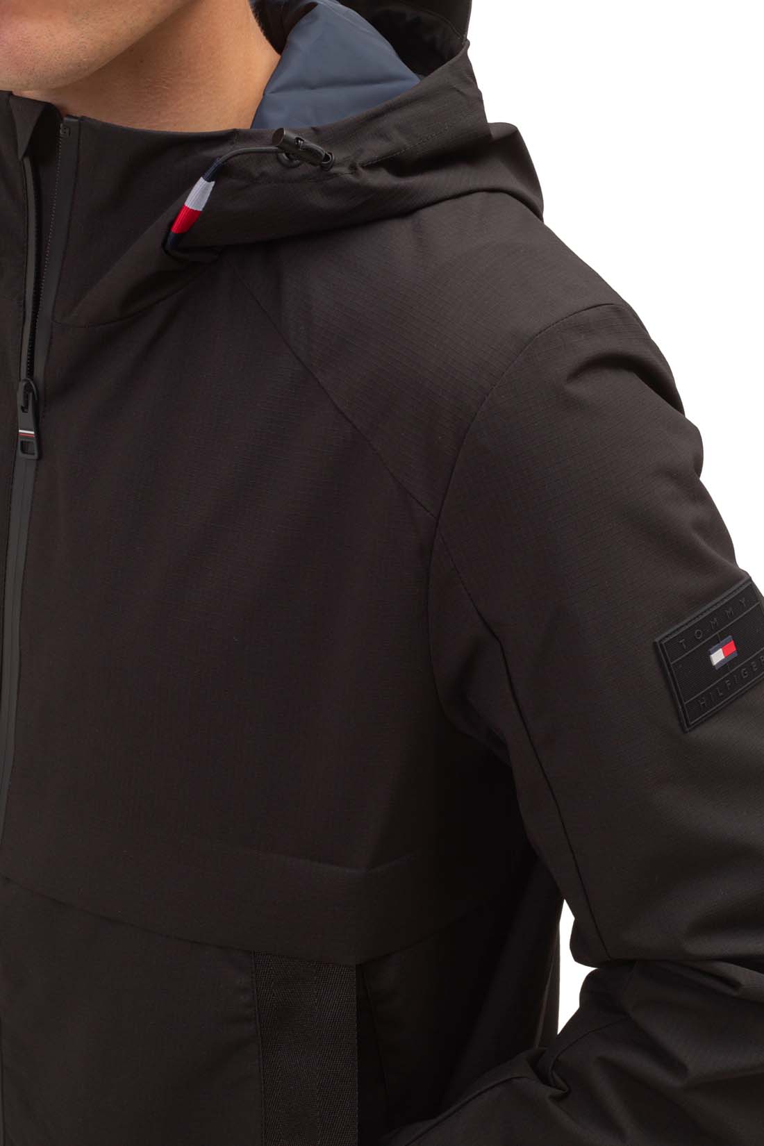 TOMMY HILFIGER - Men's waterproof jacket with logo-19