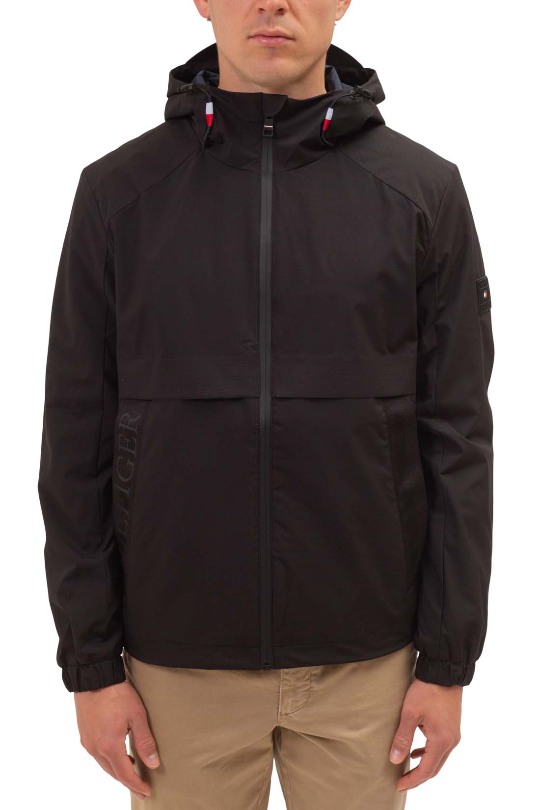 TOMMY HILFIGER - Men's waterproof jacket with logo-3