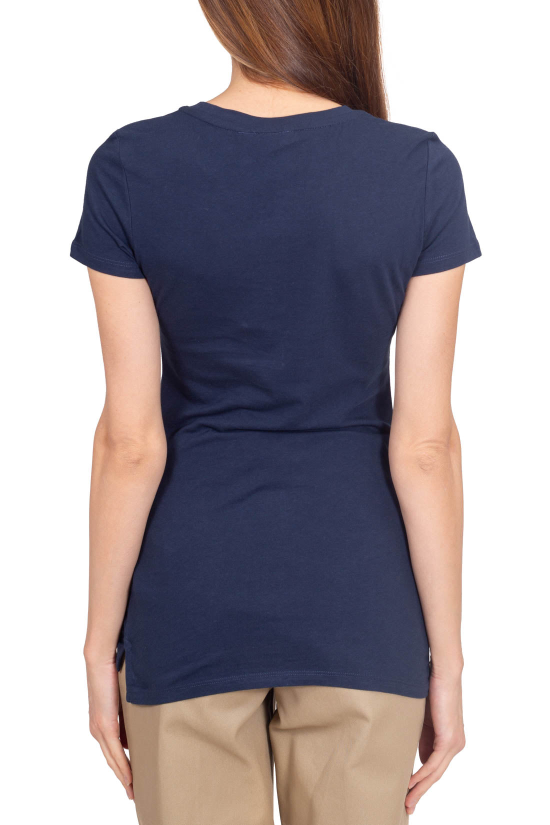 TOMMY HILFIGER - Women's long logo T-shirt-22