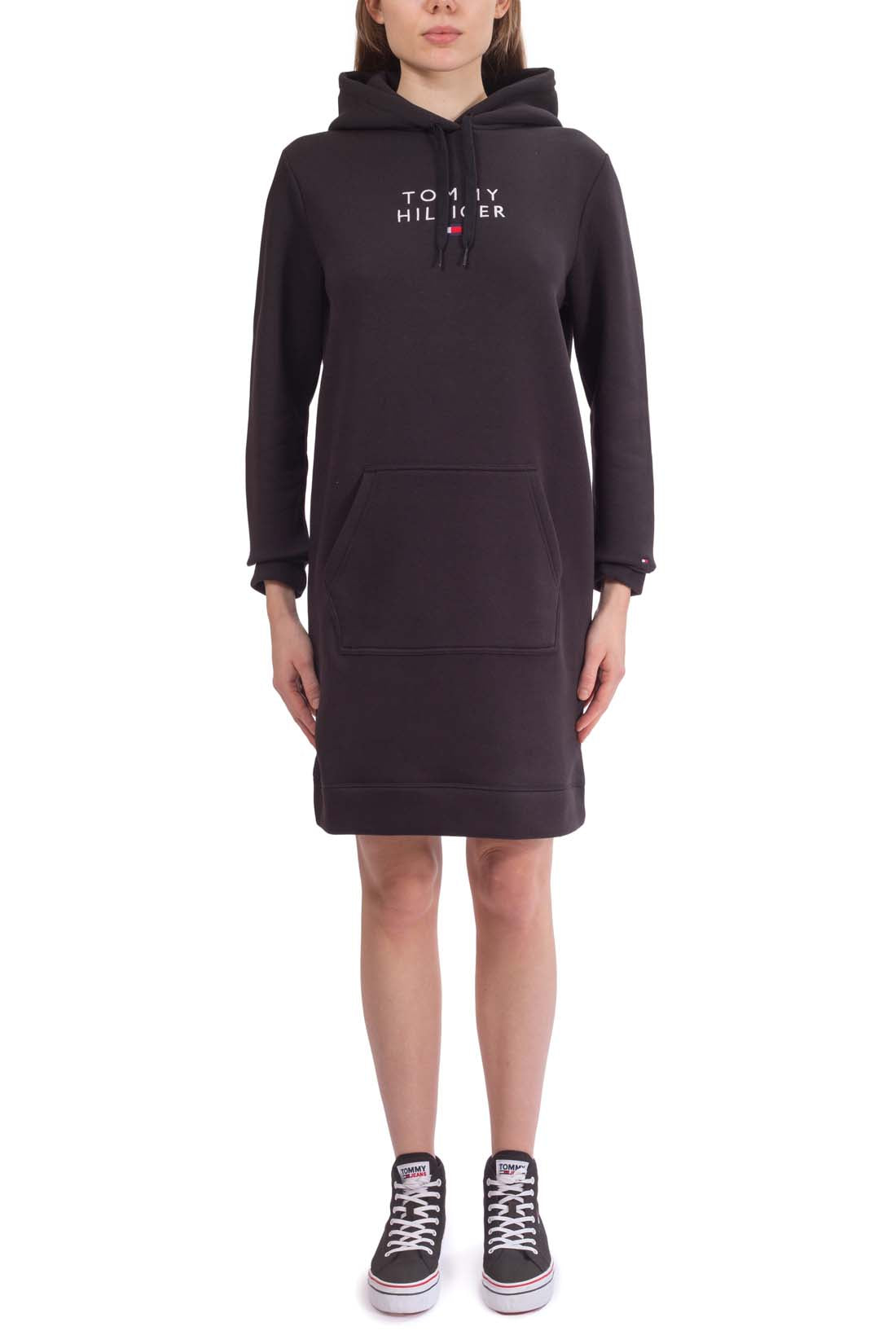 TOMMY HILFIGER - Women's sweatshirt dress with logo-1