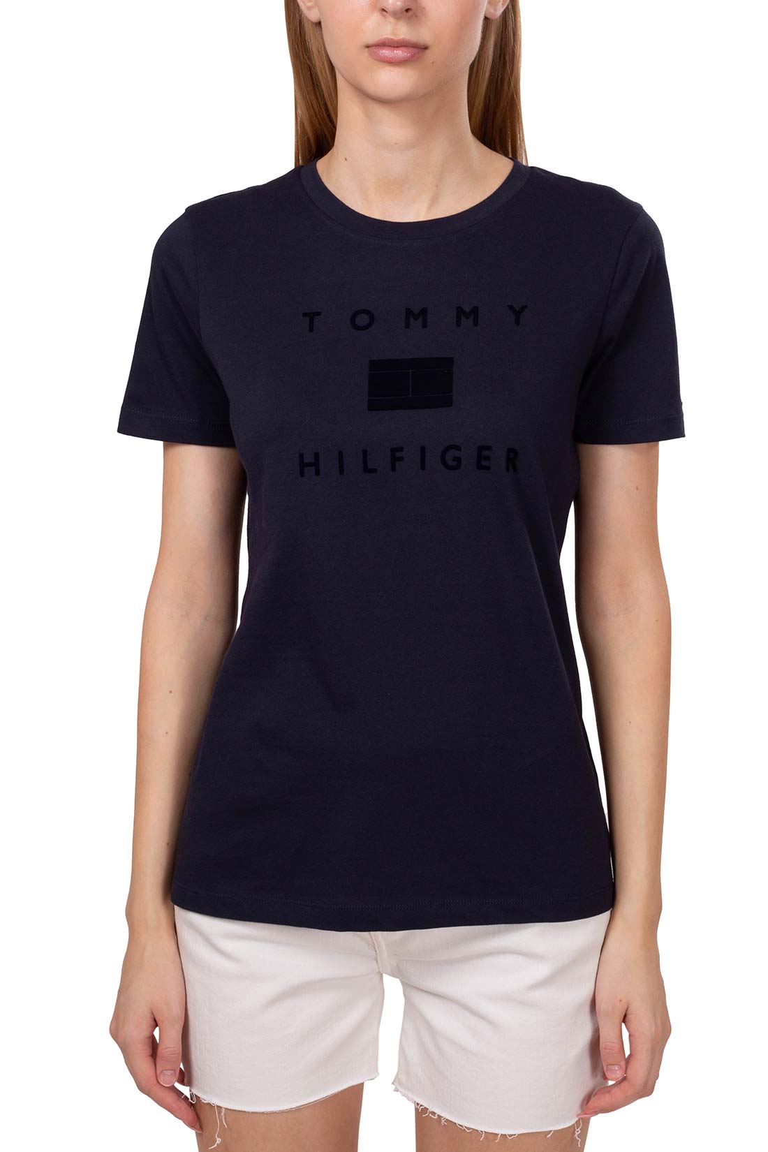 TOMMY HILFIGER - Women's flock flag T-shirt - Size L-13