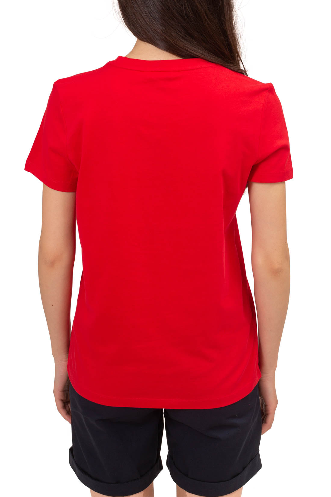 TOMMY HILFIGER - Women's T-shirt with signature logo  - Size S-6