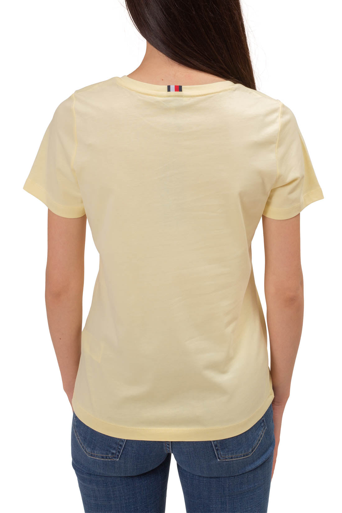 TOMMY HILFIGER - Women's basic T-shirt with logo  - Size M-36