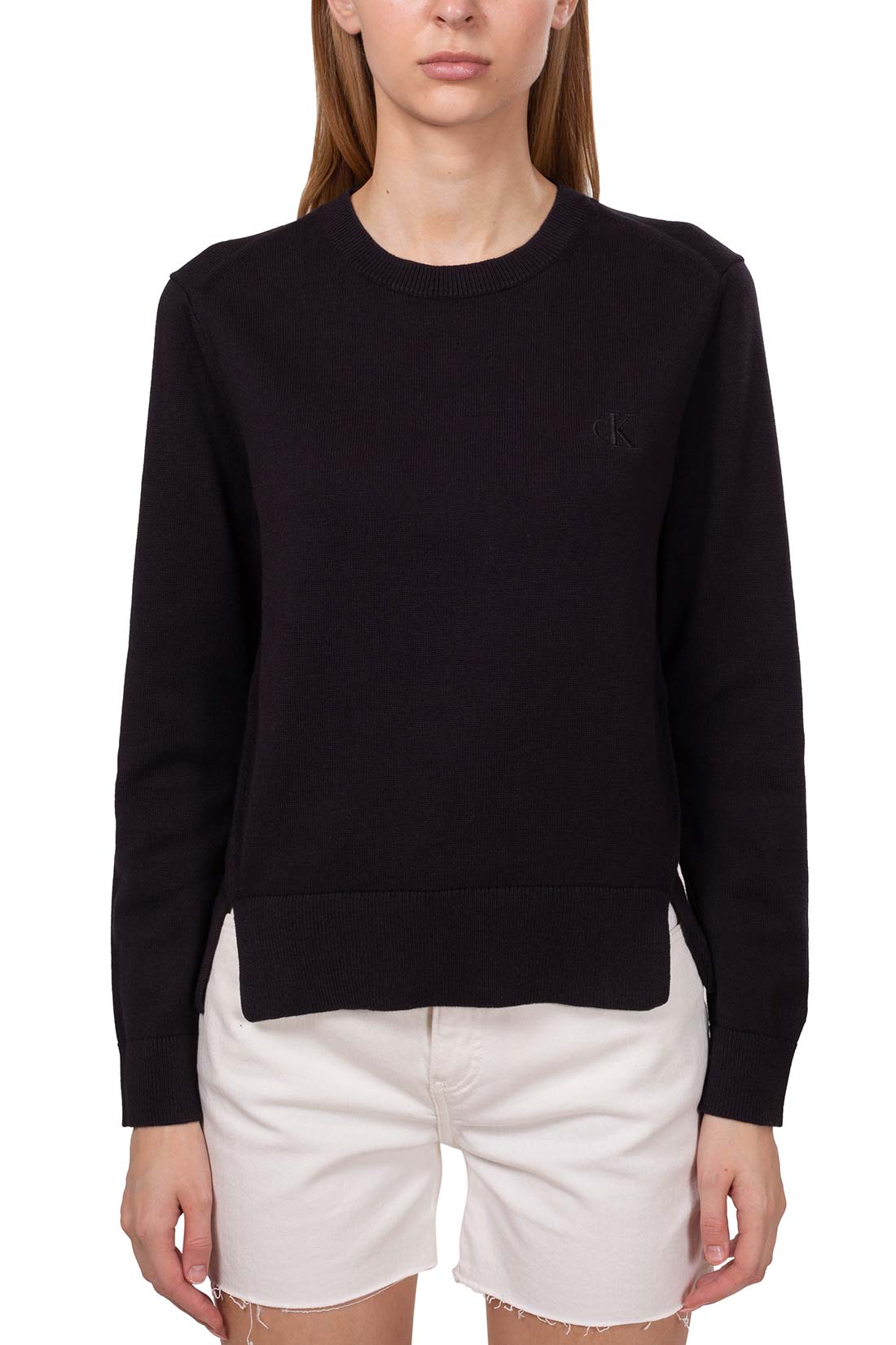CALVIN KLEIN JEANS - Women''s relaxed logo sweater - Size M-4