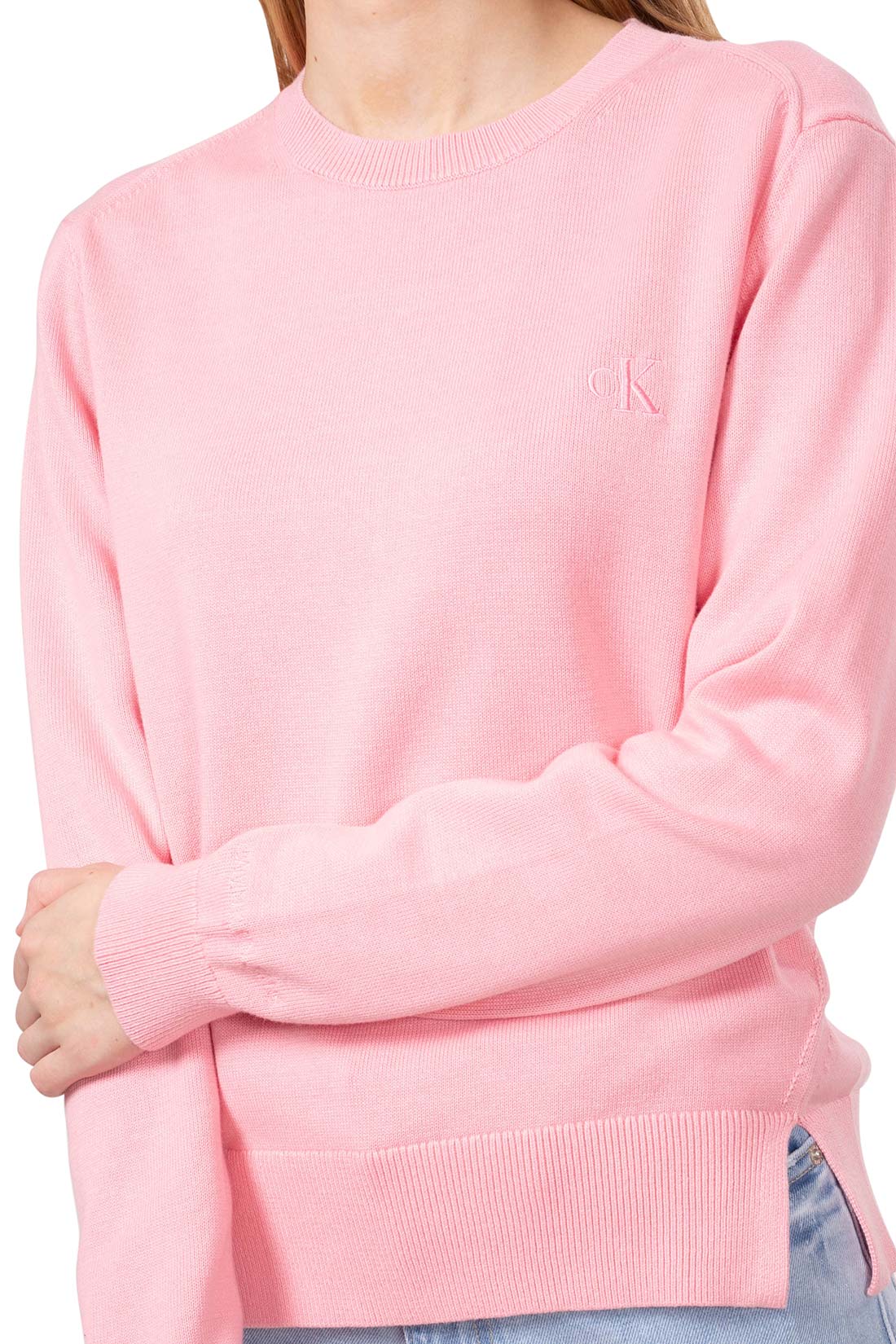 CALVIN KLEIN JEANS - Women''s relaxed logo sweater - Size M-2