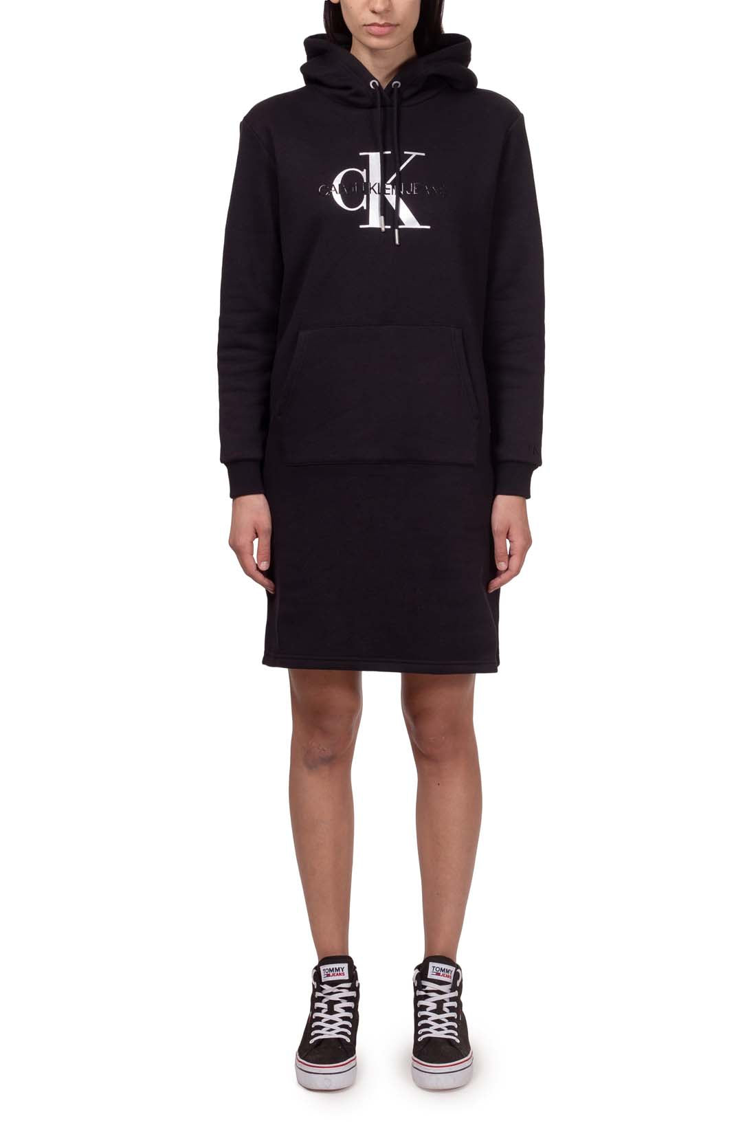 CALVIN KLEIN JEANS - Women's logo sweatshirt dress-9