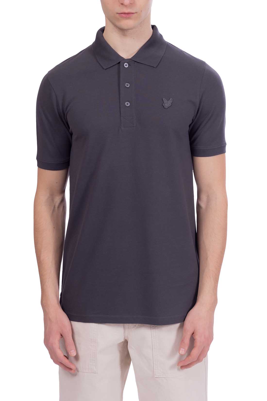 LYLE & SCOTT - Men's superfine polo shirt with tonal logo-3