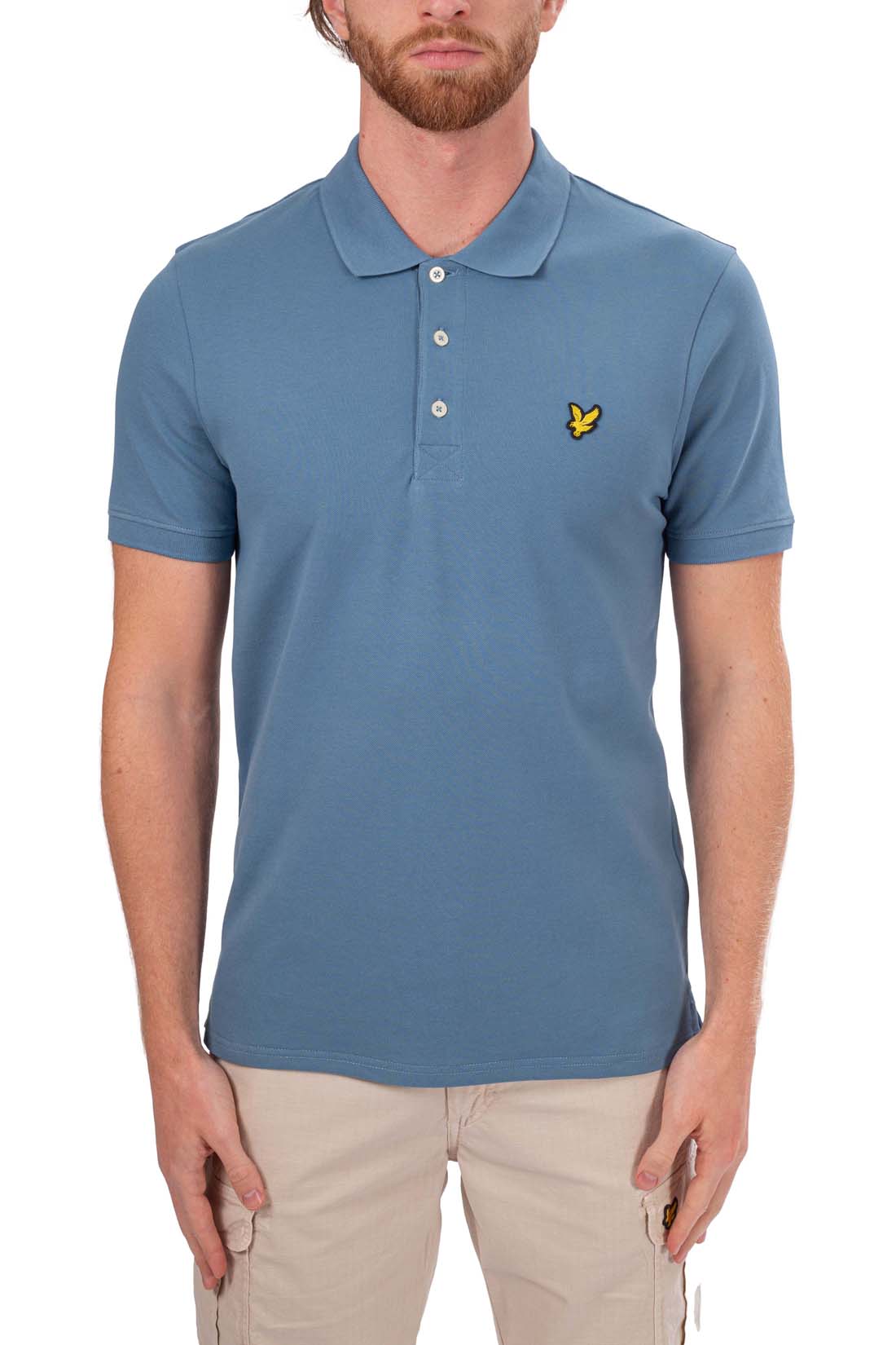 LYLE & SCOTT - Men's regular plain polo shirt with logo-1