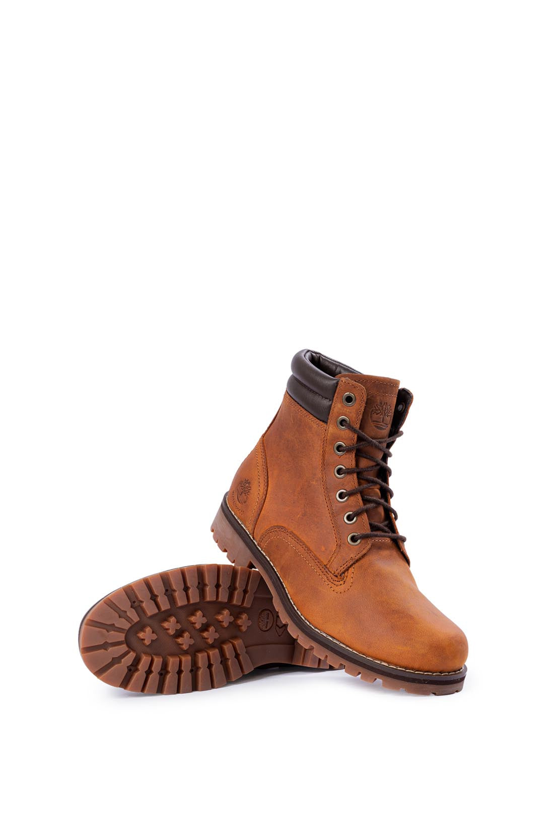 TIMBERLAND - Men's medium brown leather Foraker boots - Number 47.5-4