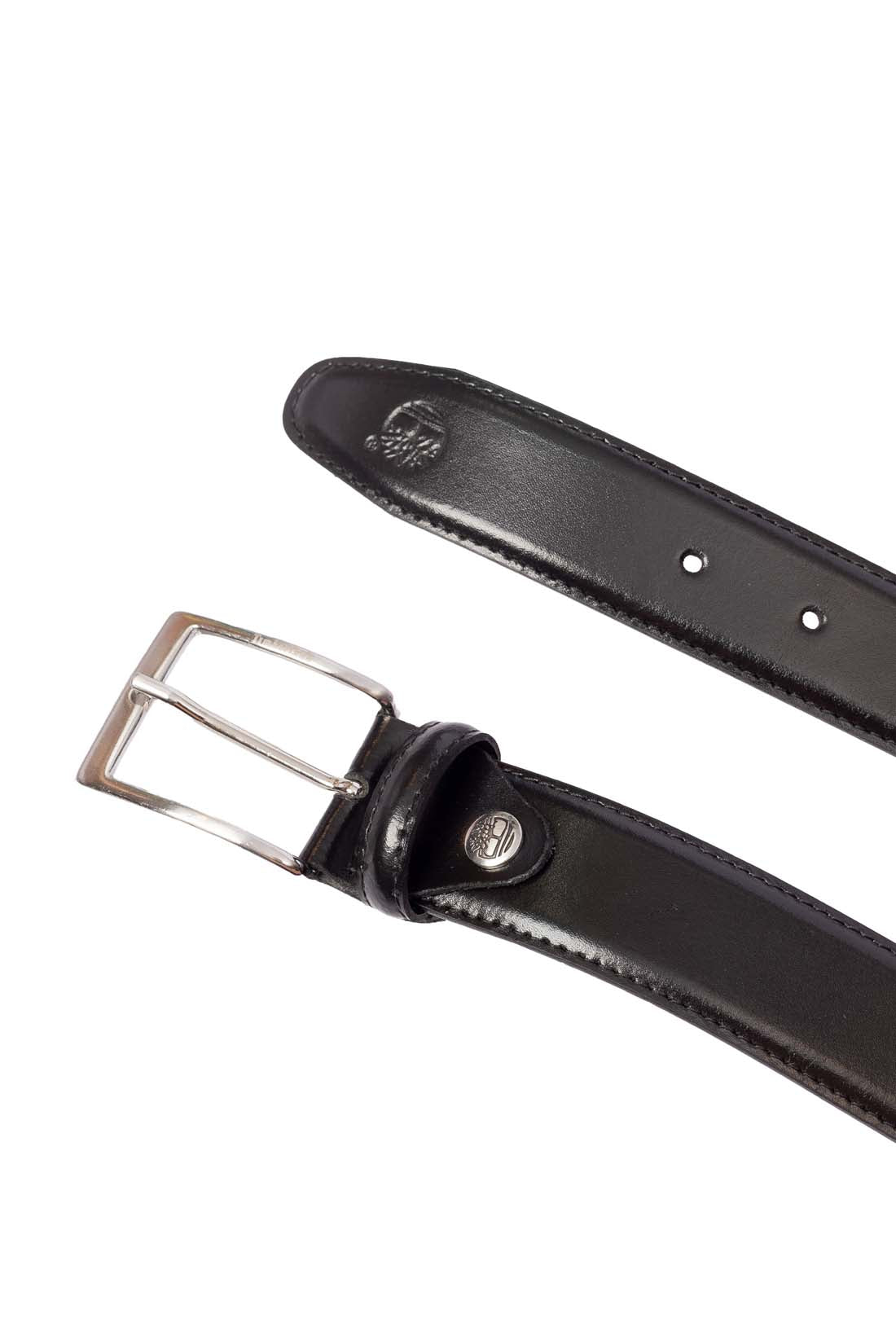 TIMBERLAND - Men's leather belt with logo  - Size XL-1