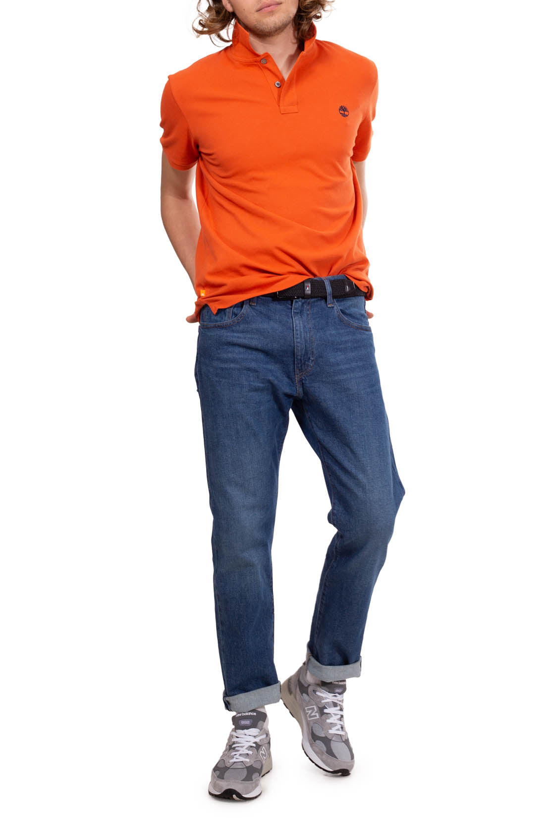 TIMBERLAND - Men's basic logo polo shirt  - Size S-3