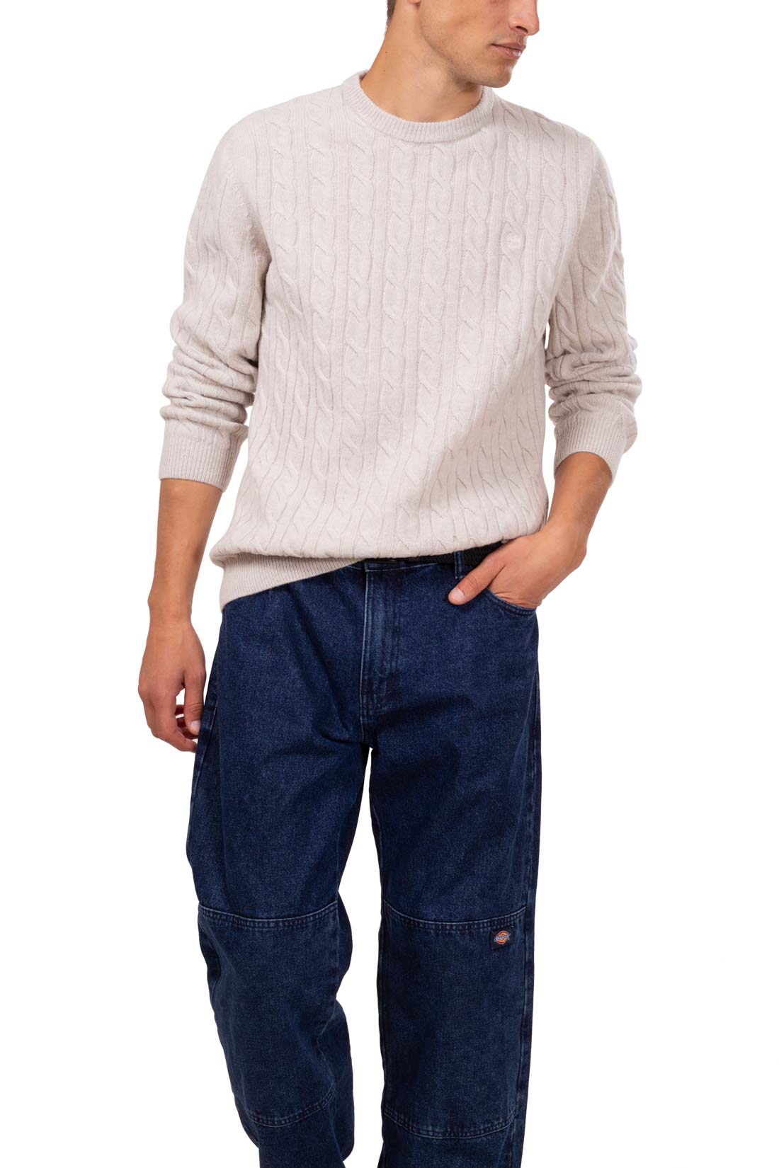 TIMBERLAND - Men's essential cable sweater-7