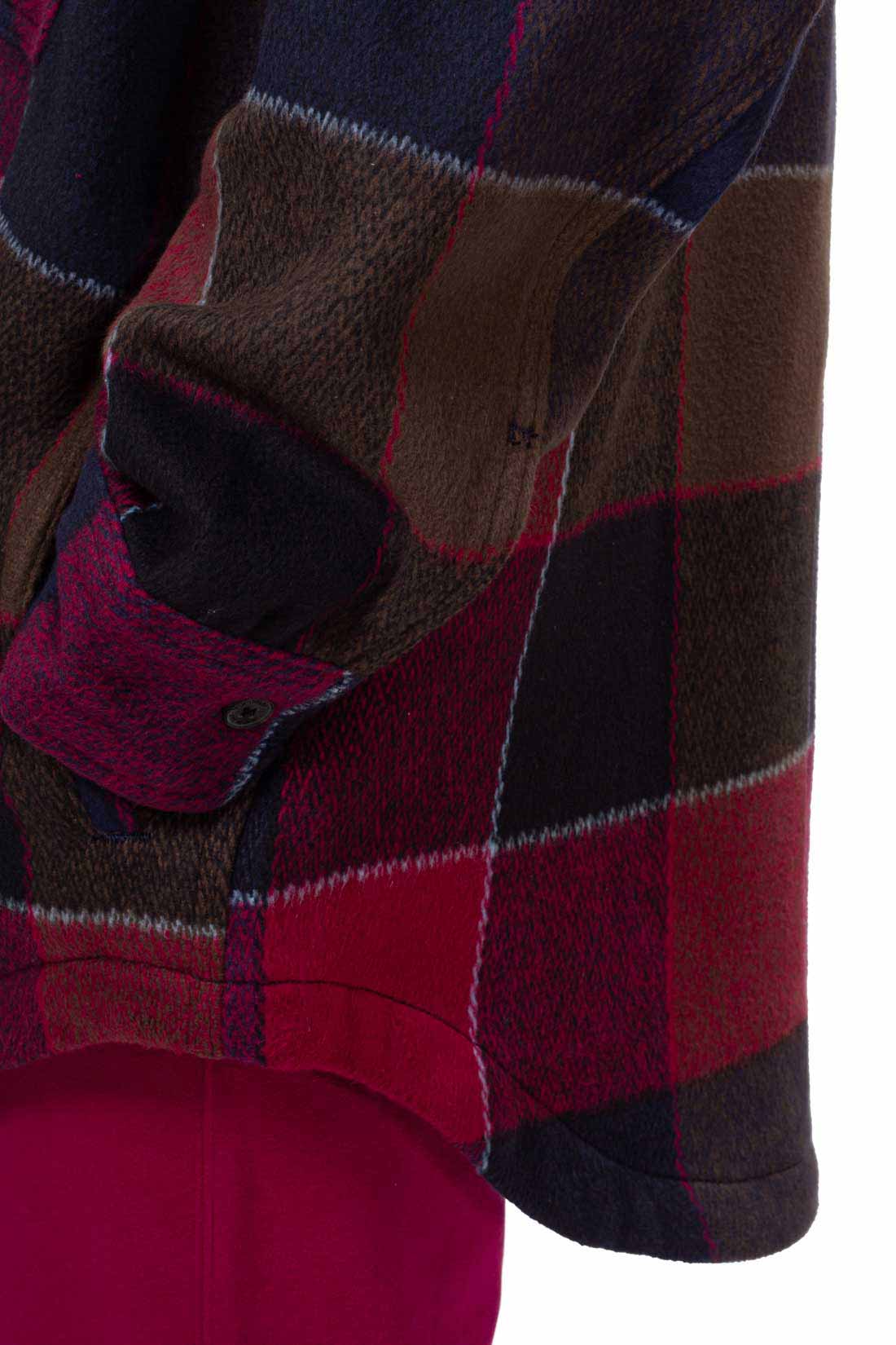 TIMBERLAND - Women's oversized flannel overshirt  - Size L-19