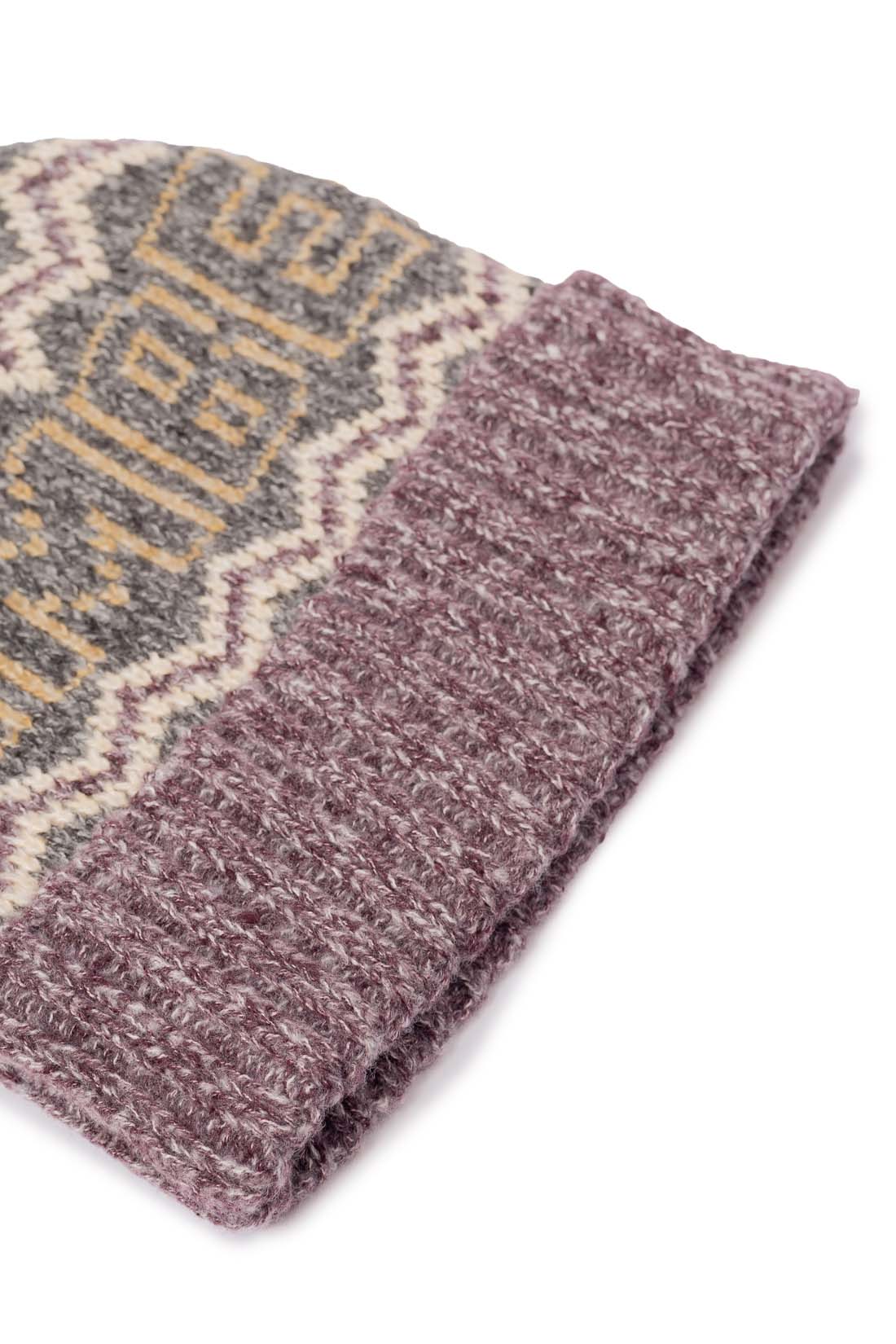 TIMBERLAND - Women's Fair Isle beanie with pompon  - Size One size-1