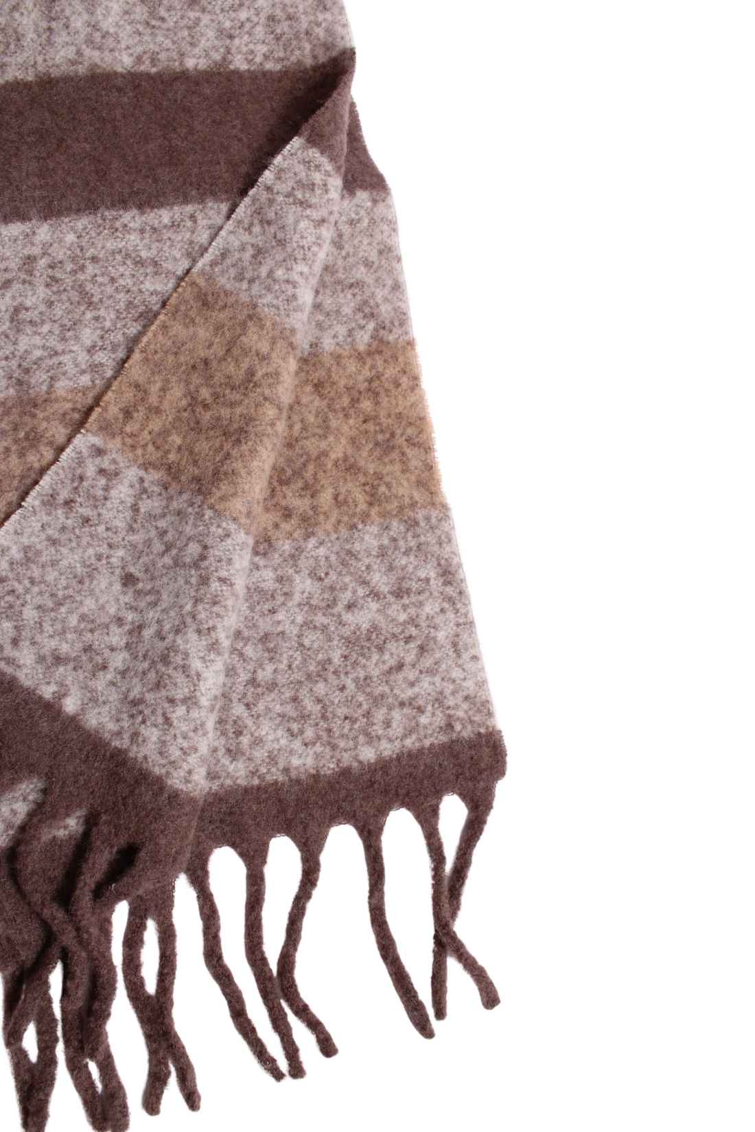 TIMBERLAND - Women's wool blend scarf with fringes-0