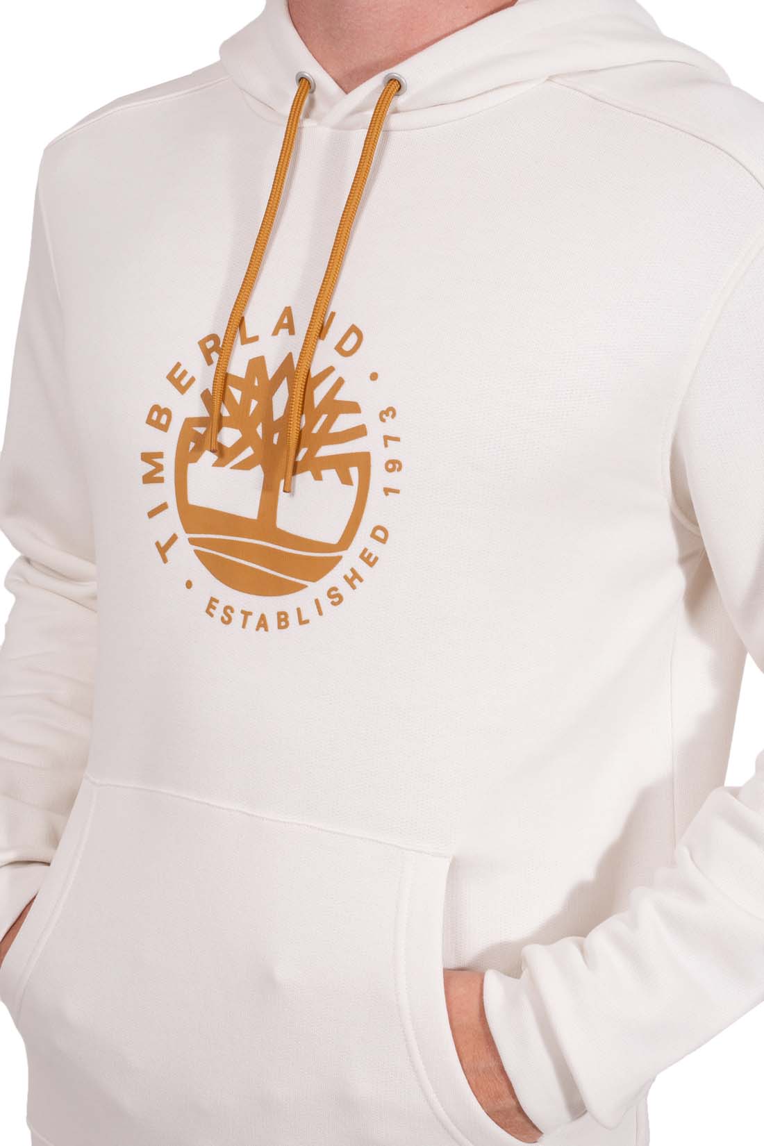 TIMBERLAND - Men's regular hoodie with printed logo-8