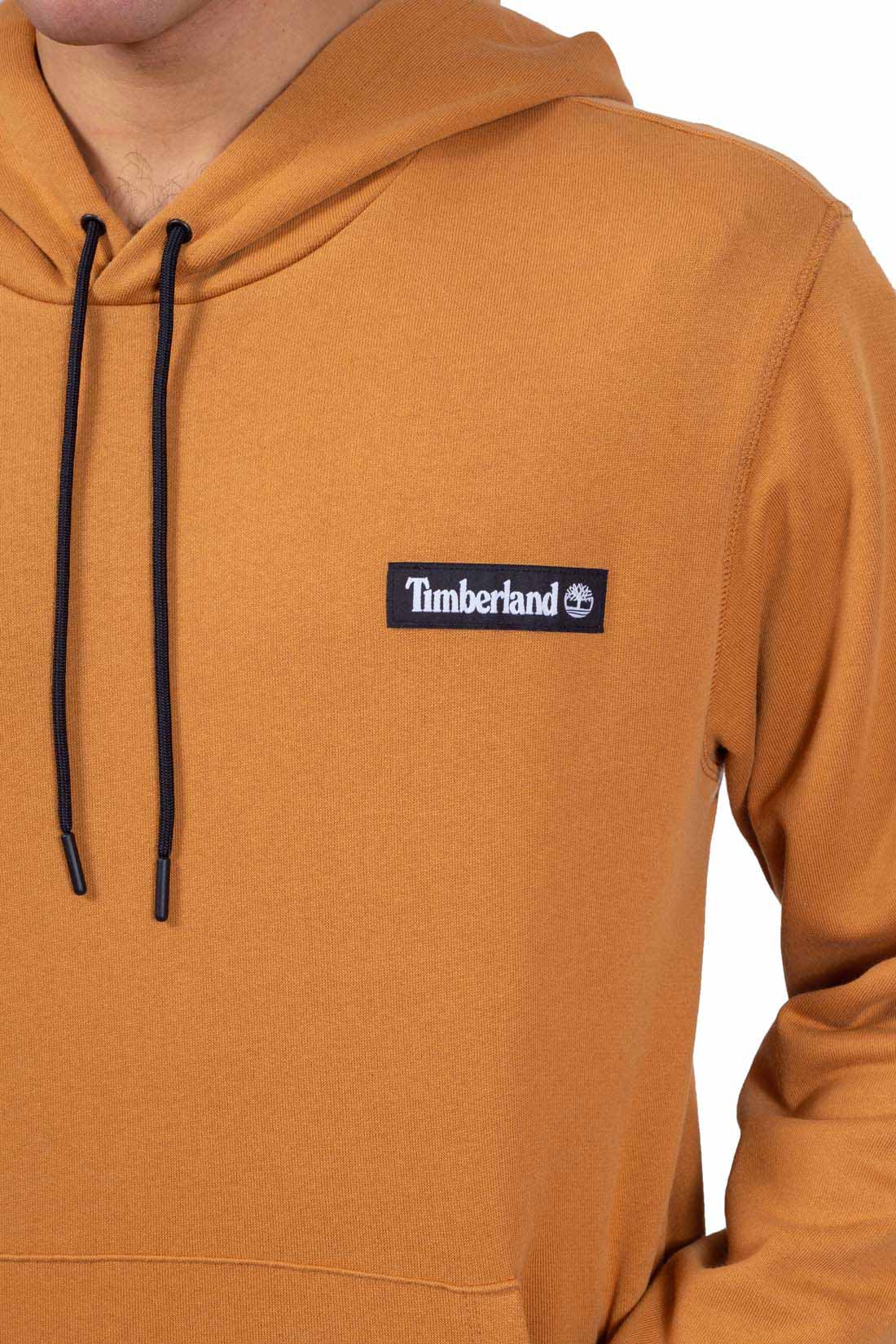 TIMBERLAND - Men's regular hoodie with logo patch  - Size L-16