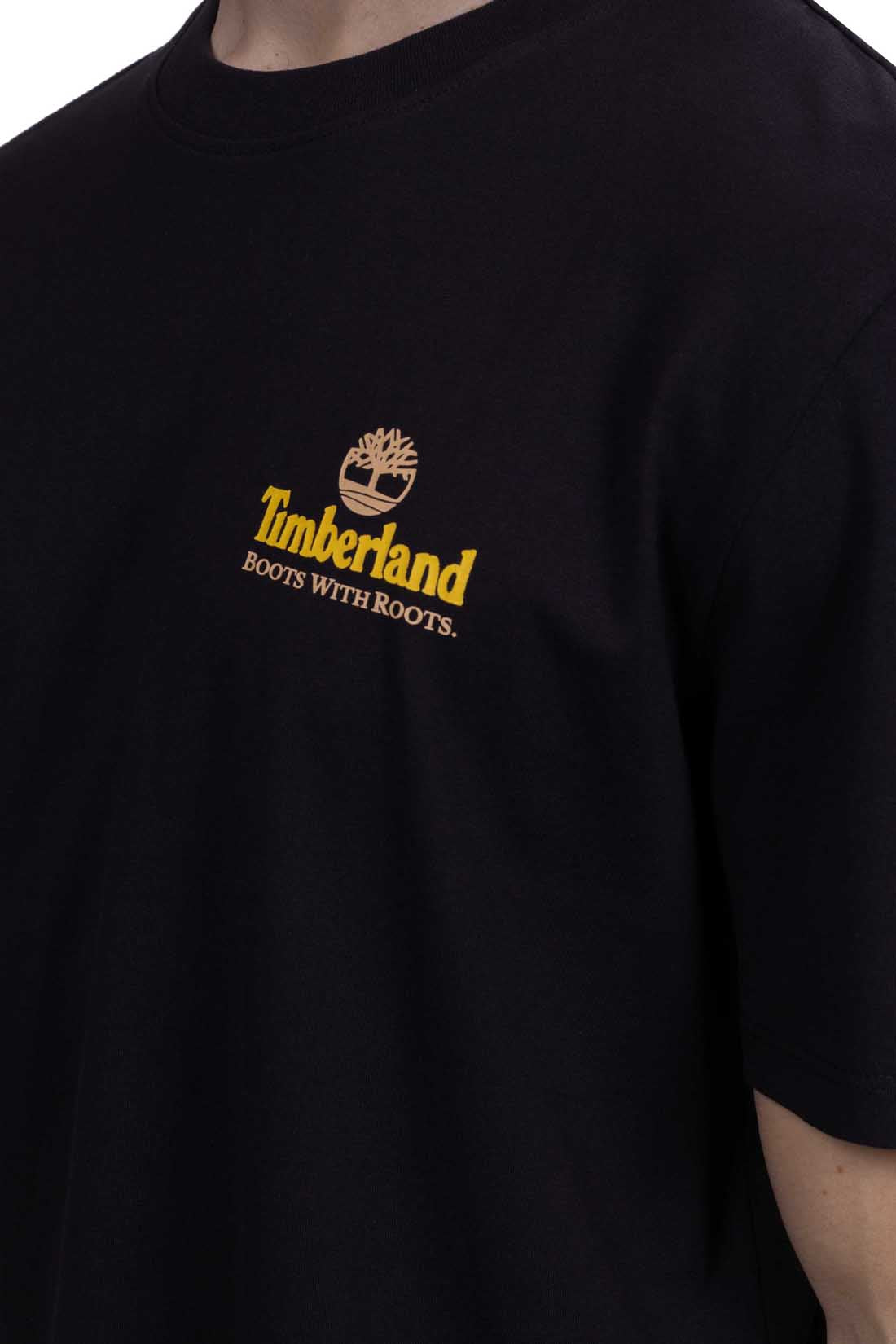 TIMBERLAND - Men's relaxed T-shirt with Illustrated Tree Graphic  - Size M-12