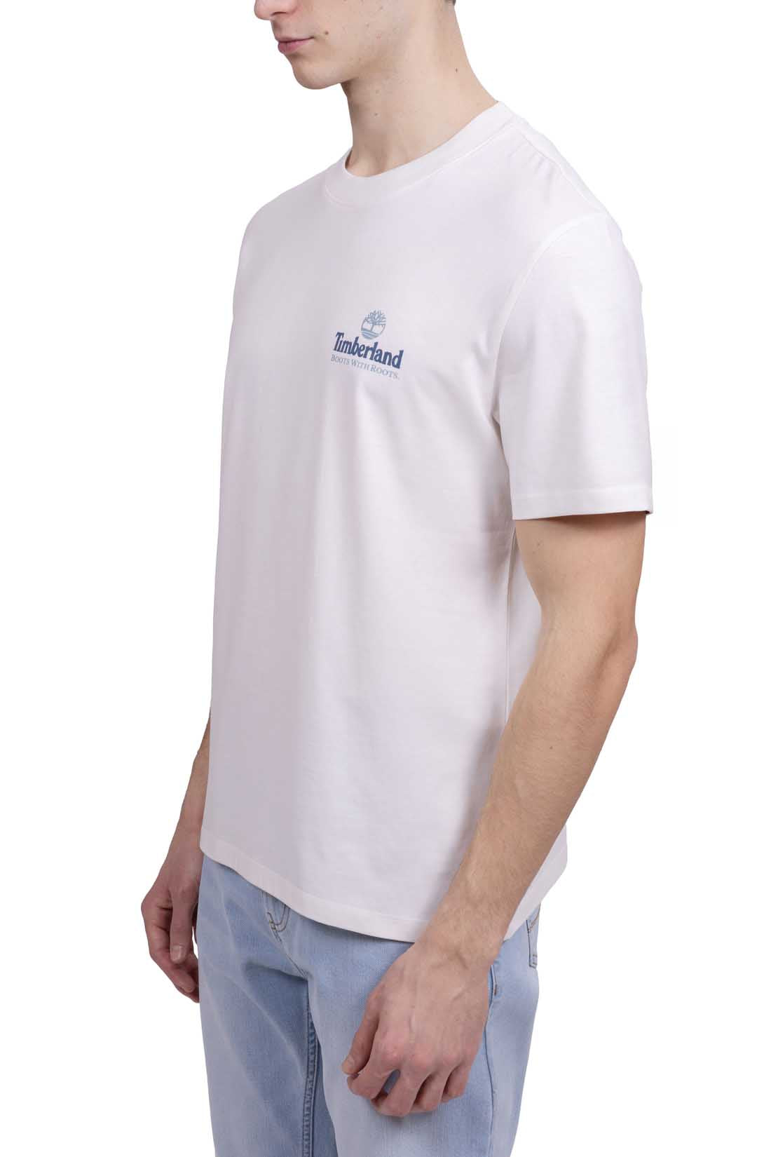 TIMBERLAND - Men's relaxed T-shirt with Illustrated Tree Graphic  - Size M-21