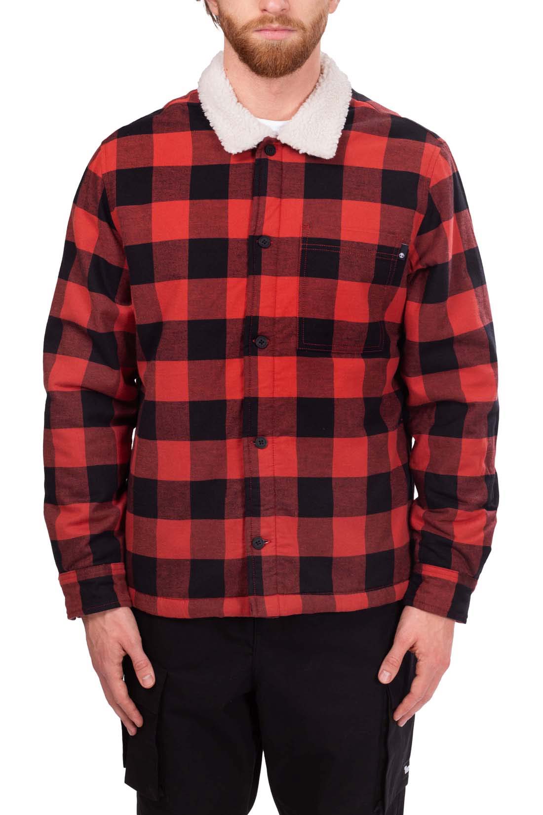 TIMBERLAND - Men's tartan Buffalo jacket with sherpa lining  - Size XL-8