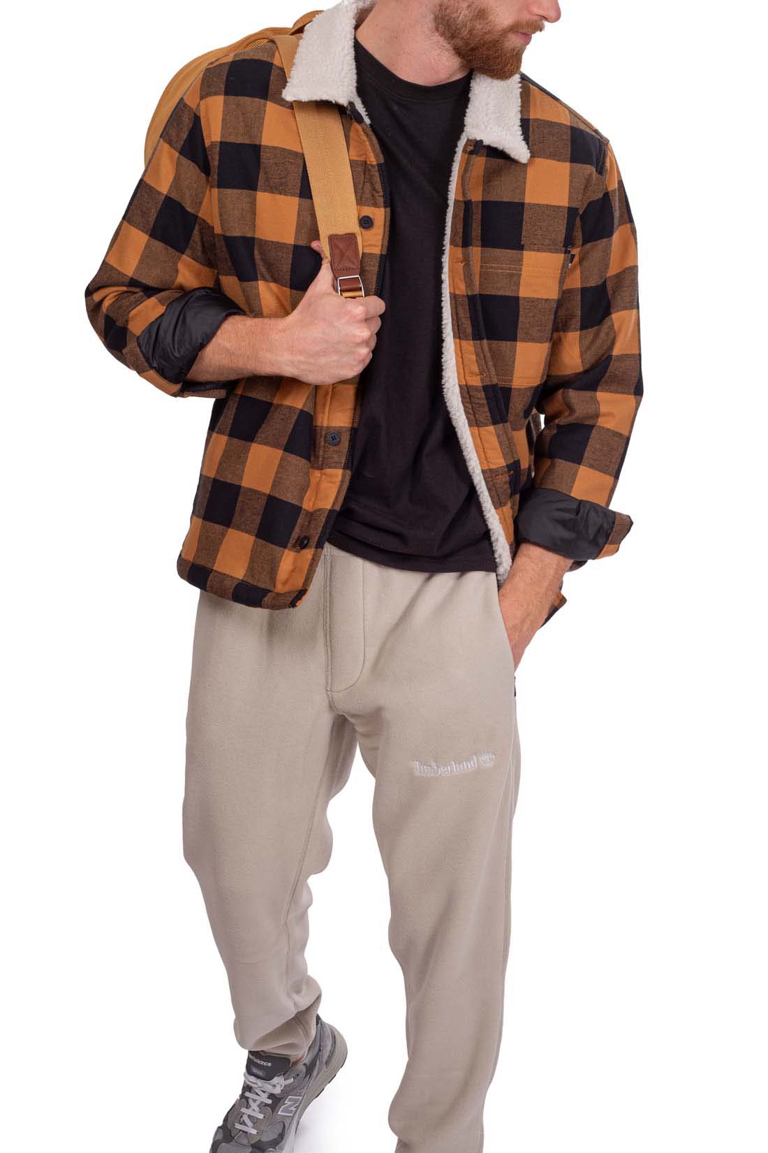 TIMBERLAND - Men's tartan Buffalo jacket with sherpa lining  - Size XL-19