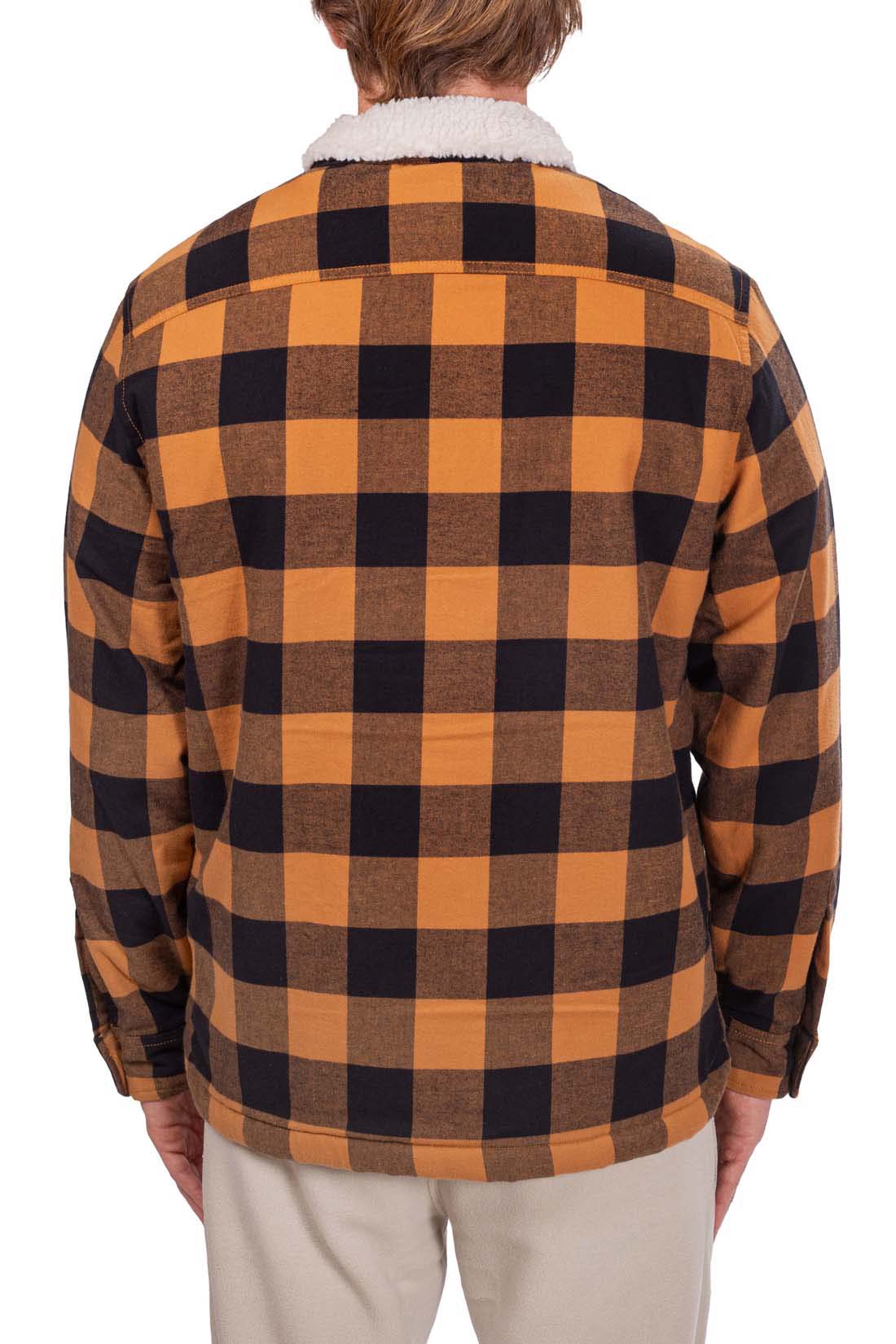 TIMBERLAND - Men's tartan Buffalo jacket with sherpa lining  - Size XL-12