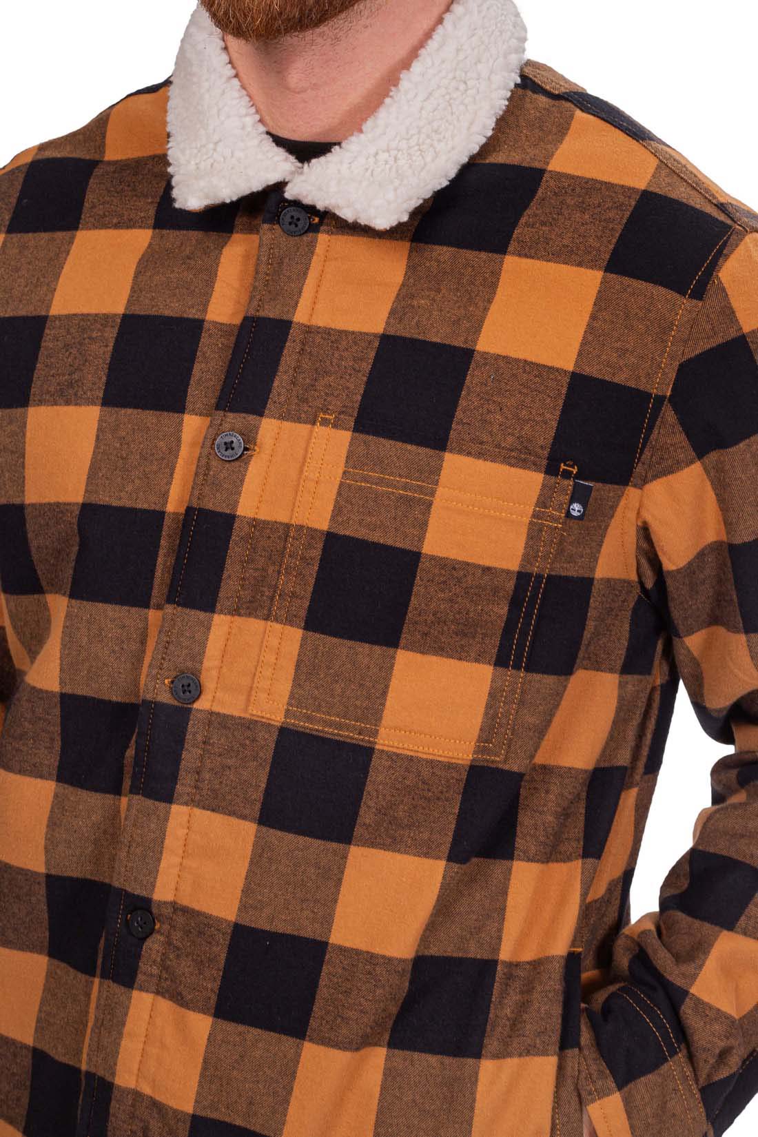 TIMBERLAND - Men's tartan Buffalo jacket with sherpa lining  - Size XL-11