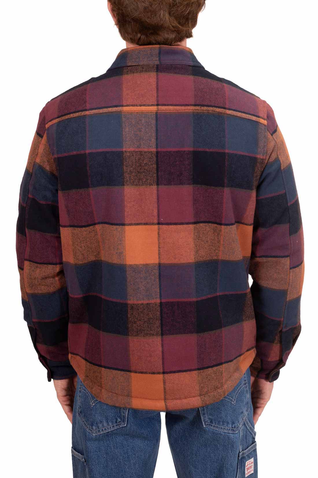 TIMBERLAND - Men's tartan flannel jacket with sherpa lining-7