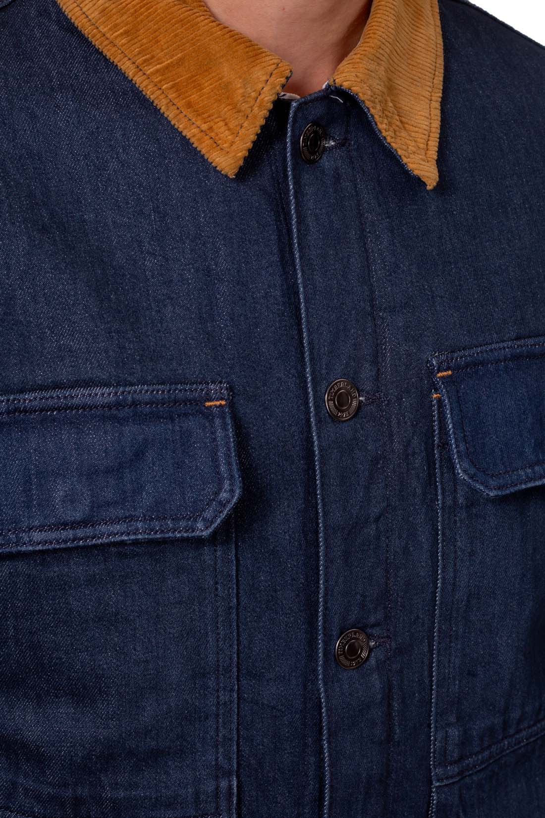 TIMBERLAND - Men's padded trucker denim jacket-14