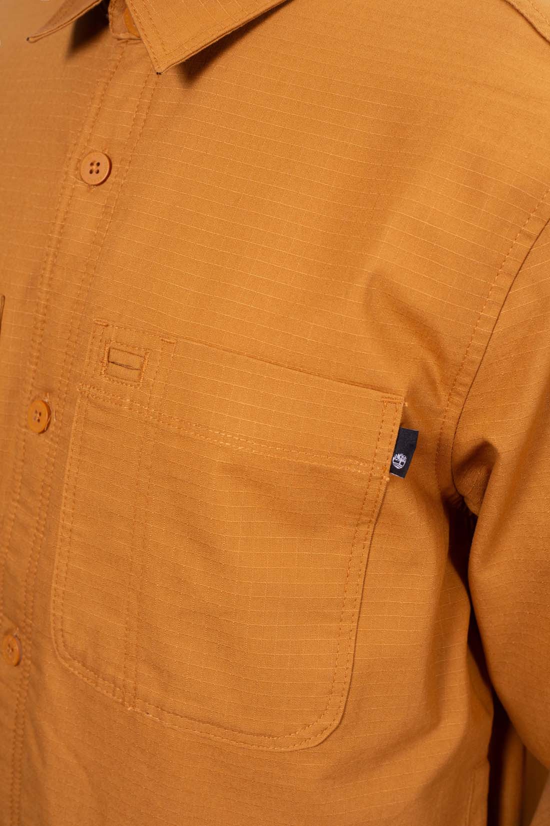 TIMBERLAND - Men's overshirt with tartan fleece lining-16