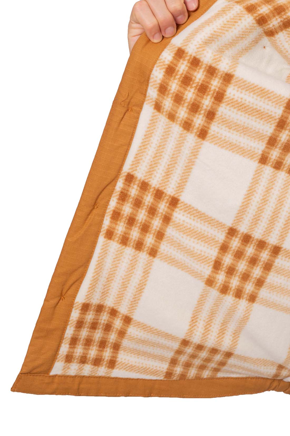 TIMBERLAND - Men's overshirt with tartan fleece lining-10