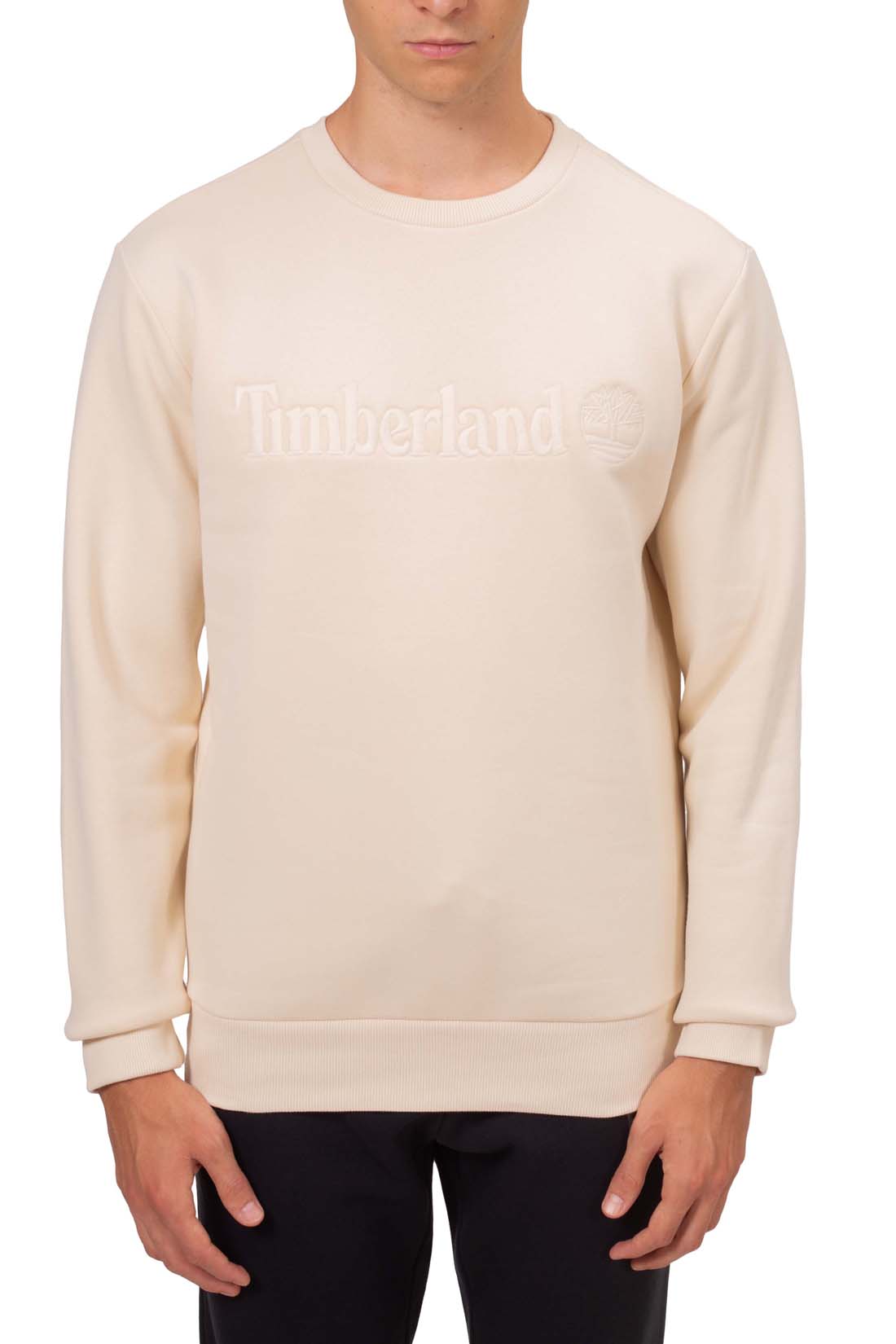 TIMBERLAND - Men's winter sweatshirt with tonal logo  - Size XL-3