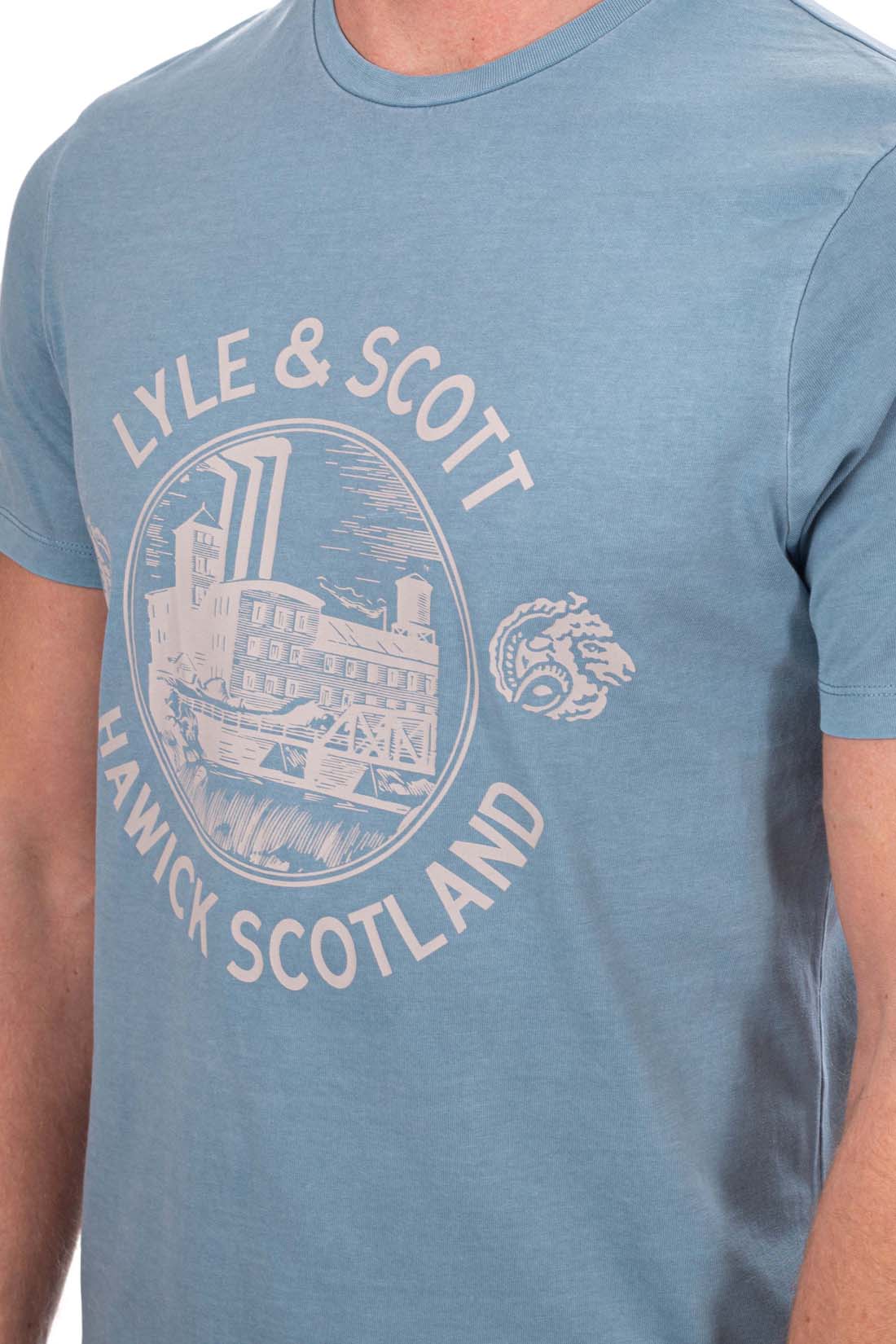 LYLE & SCOTT - Men's regular T-shirt with logo print-0