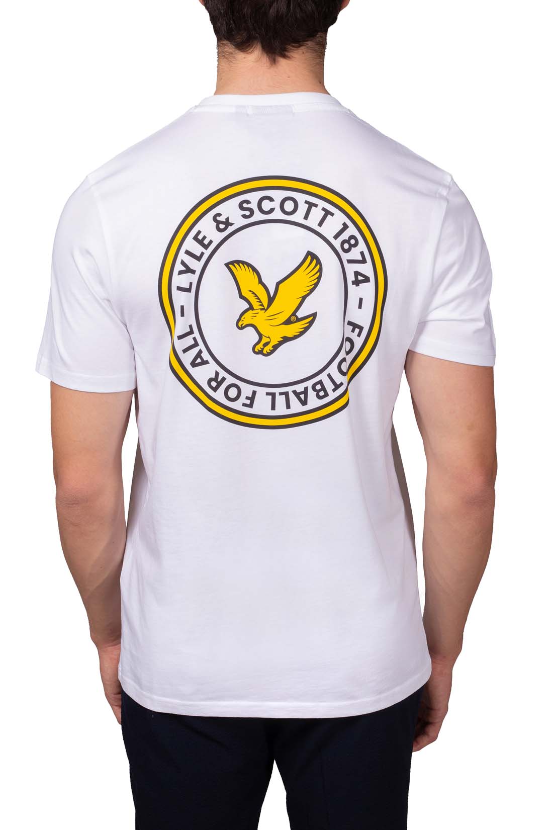 LYLE & SCOTT - Men's T-shirt with back print  - Size XXL-14